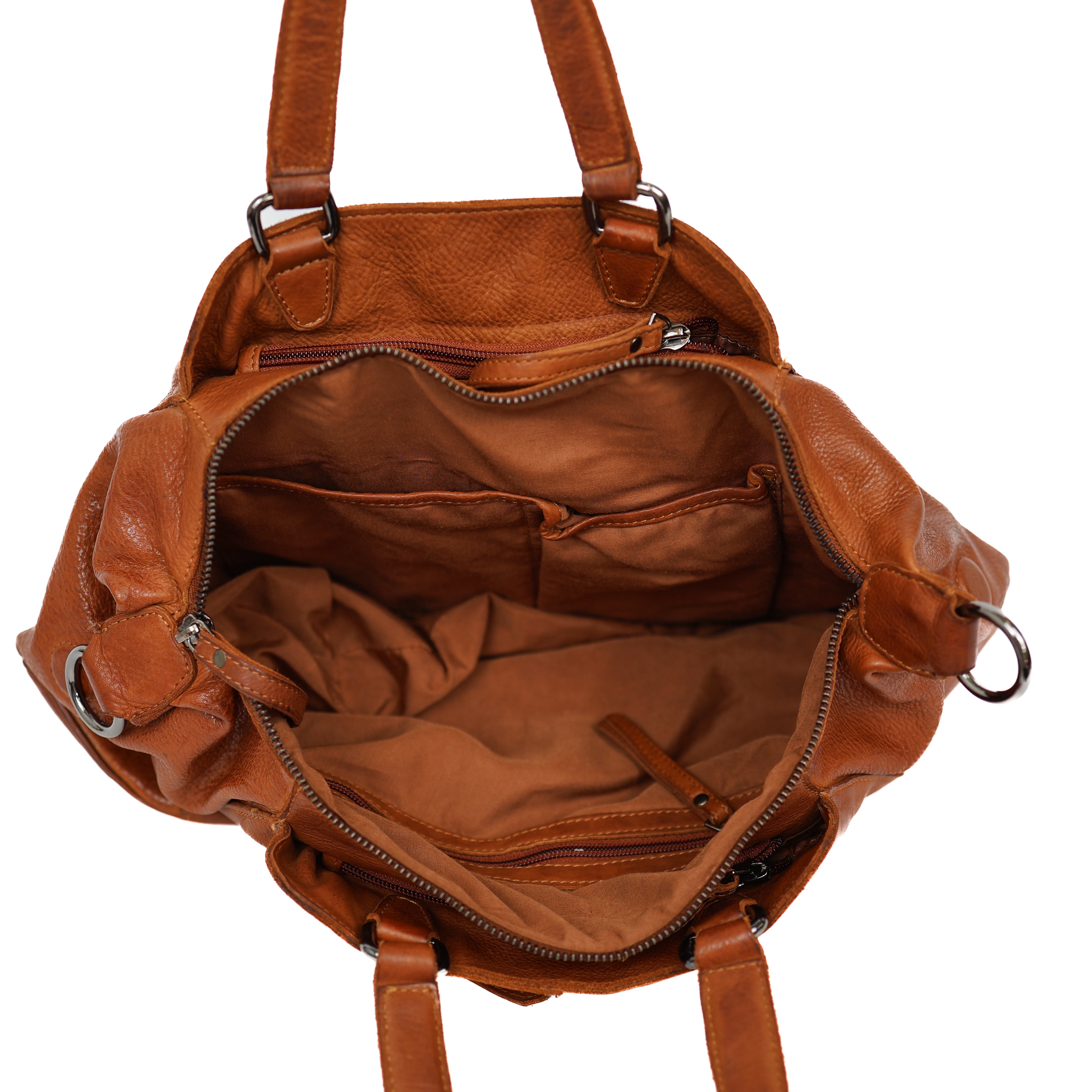 Hand-/Umhängetasche 'Jinte' Cognac