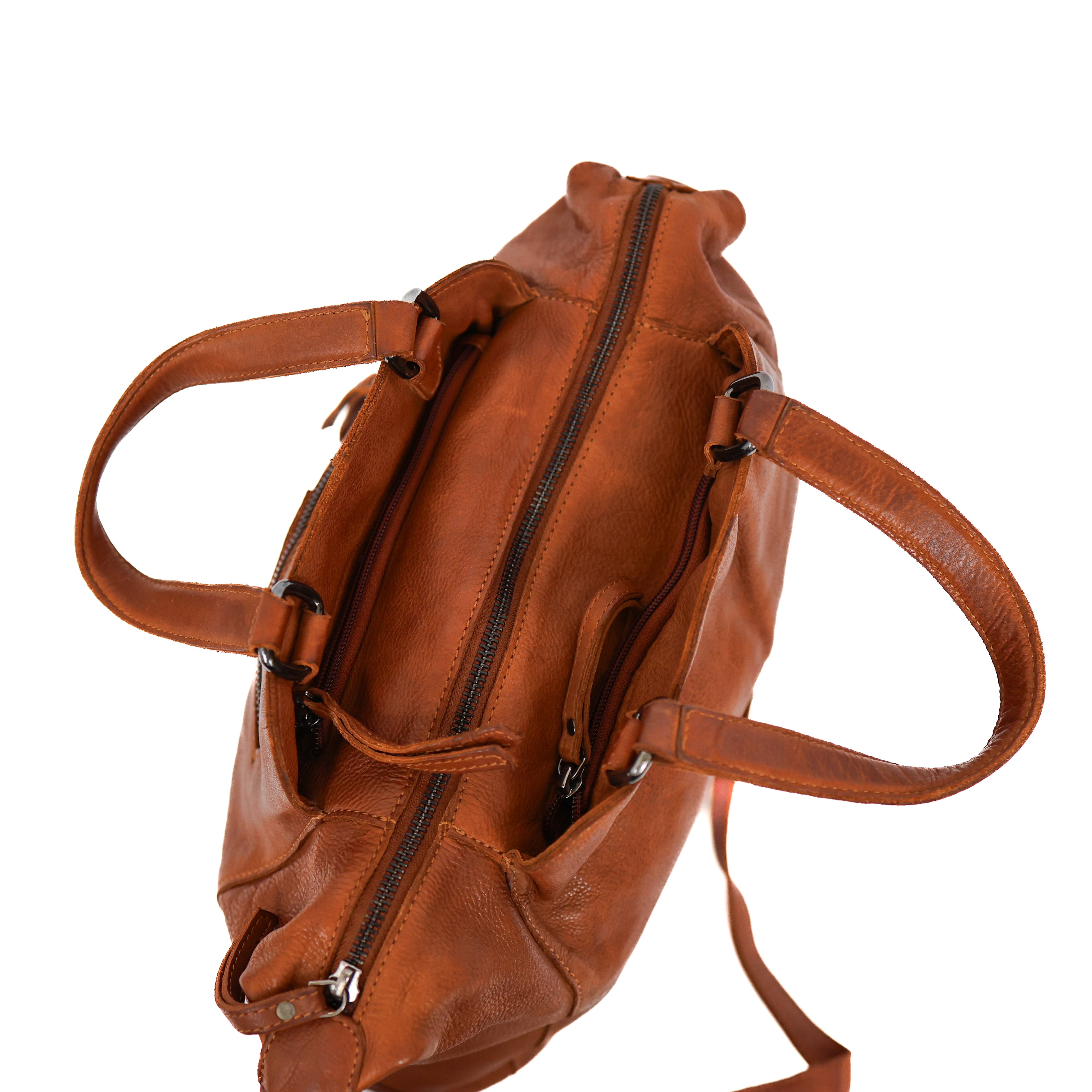 Hand-/Umhängetasche 'Jinte' Cognac