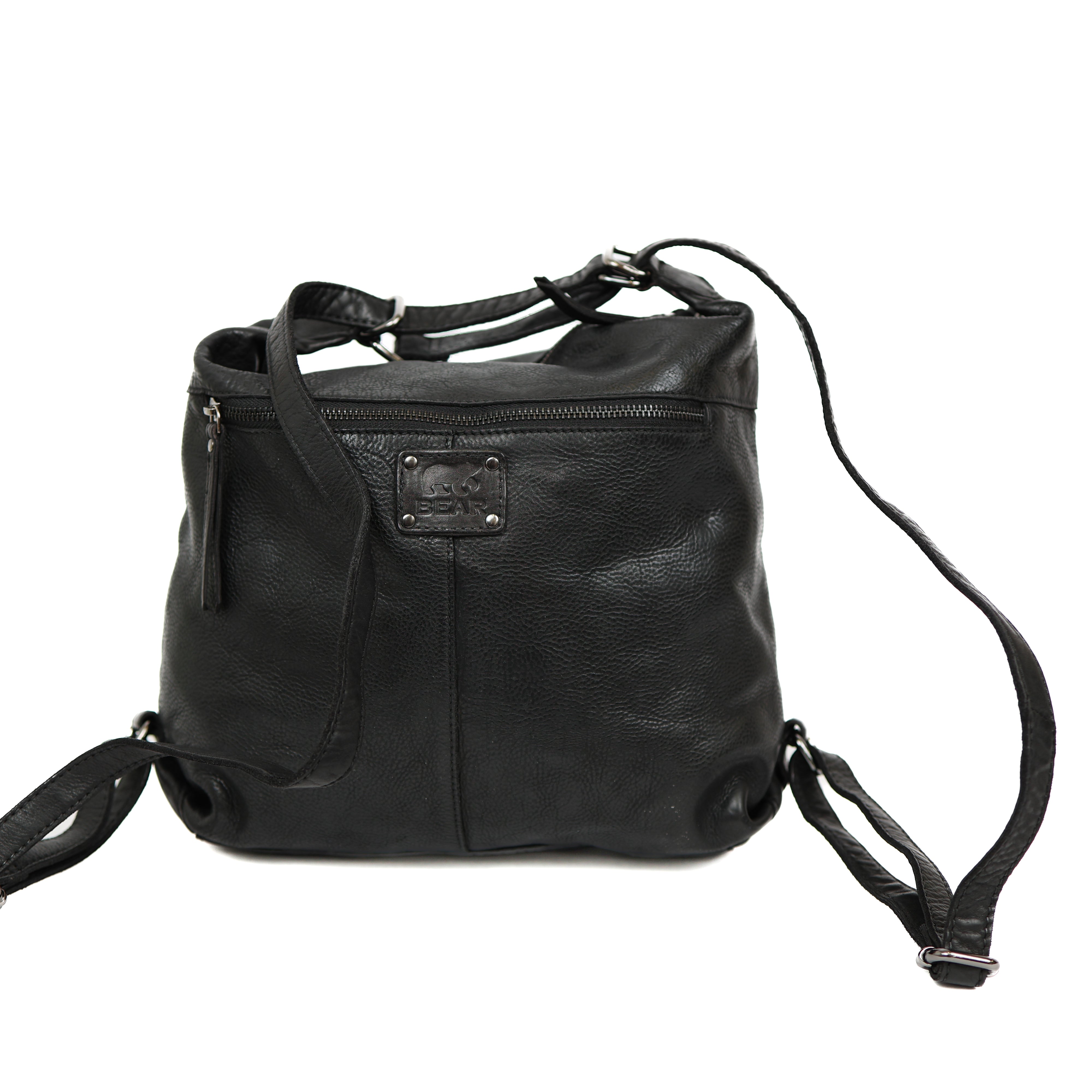 Rucksack/Handtasche 'Veerle' Schwarz