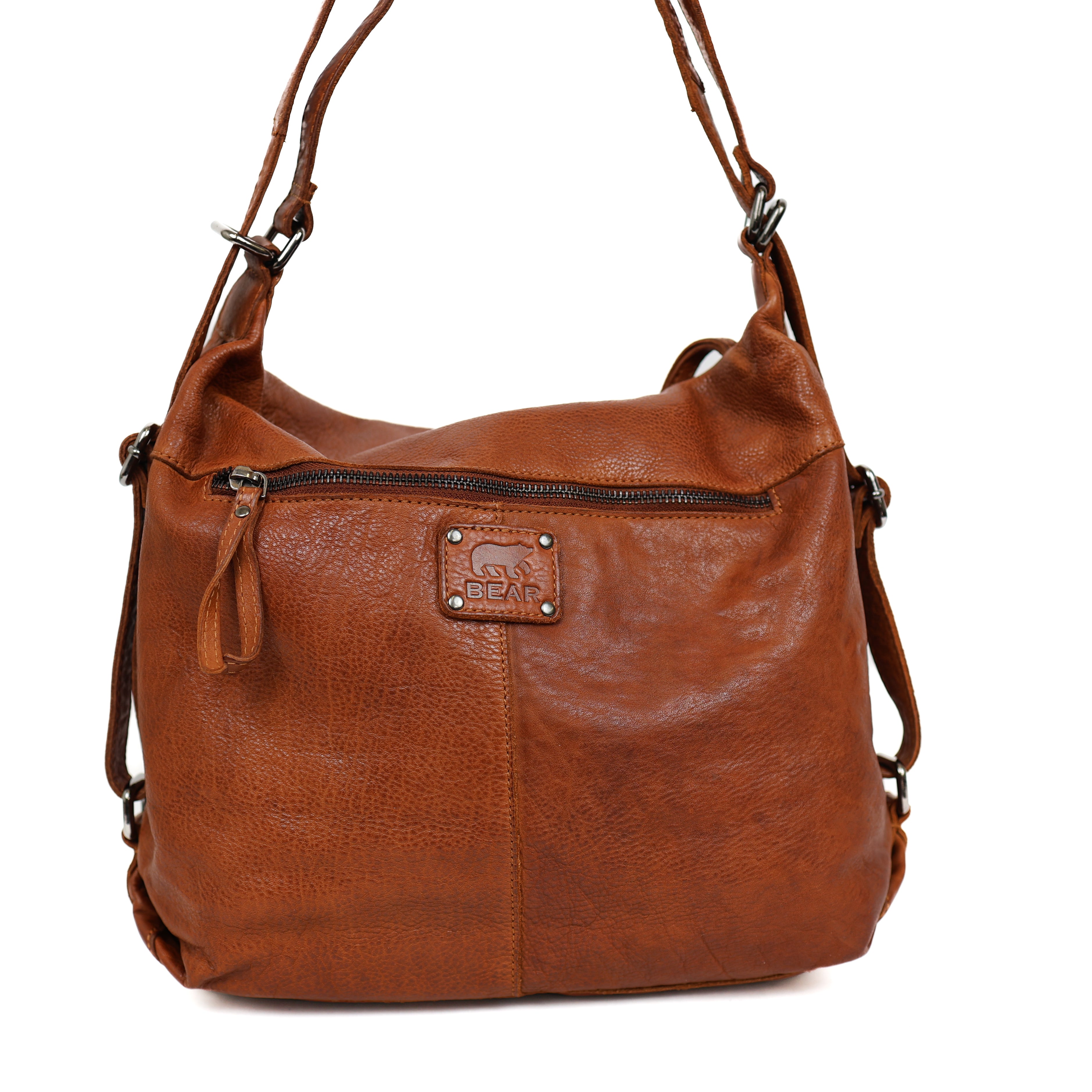 Rucksack/Handtasche 'Veerle' Cognac