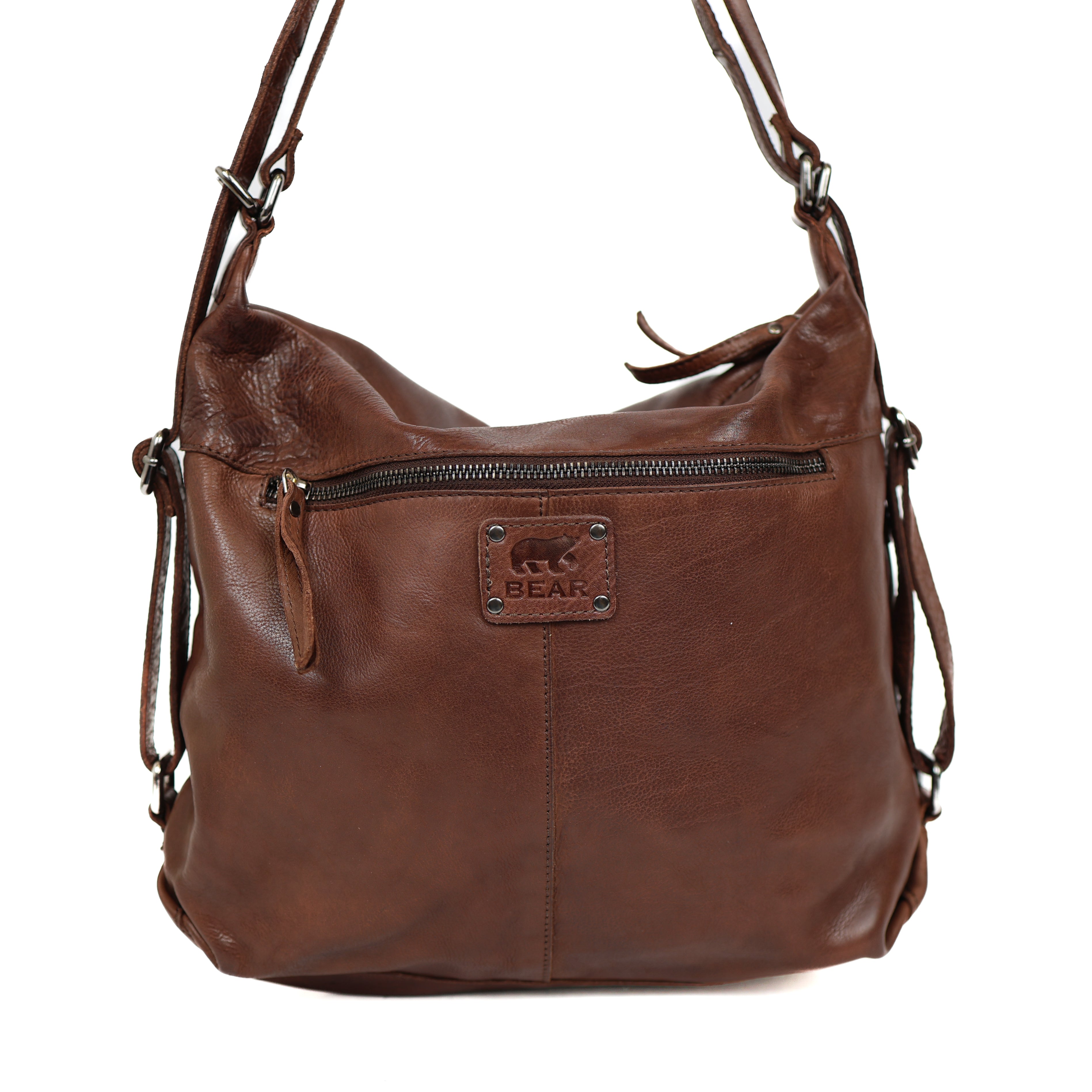 Rucksack/Handtasche 'Veerle' Dunkelbraun