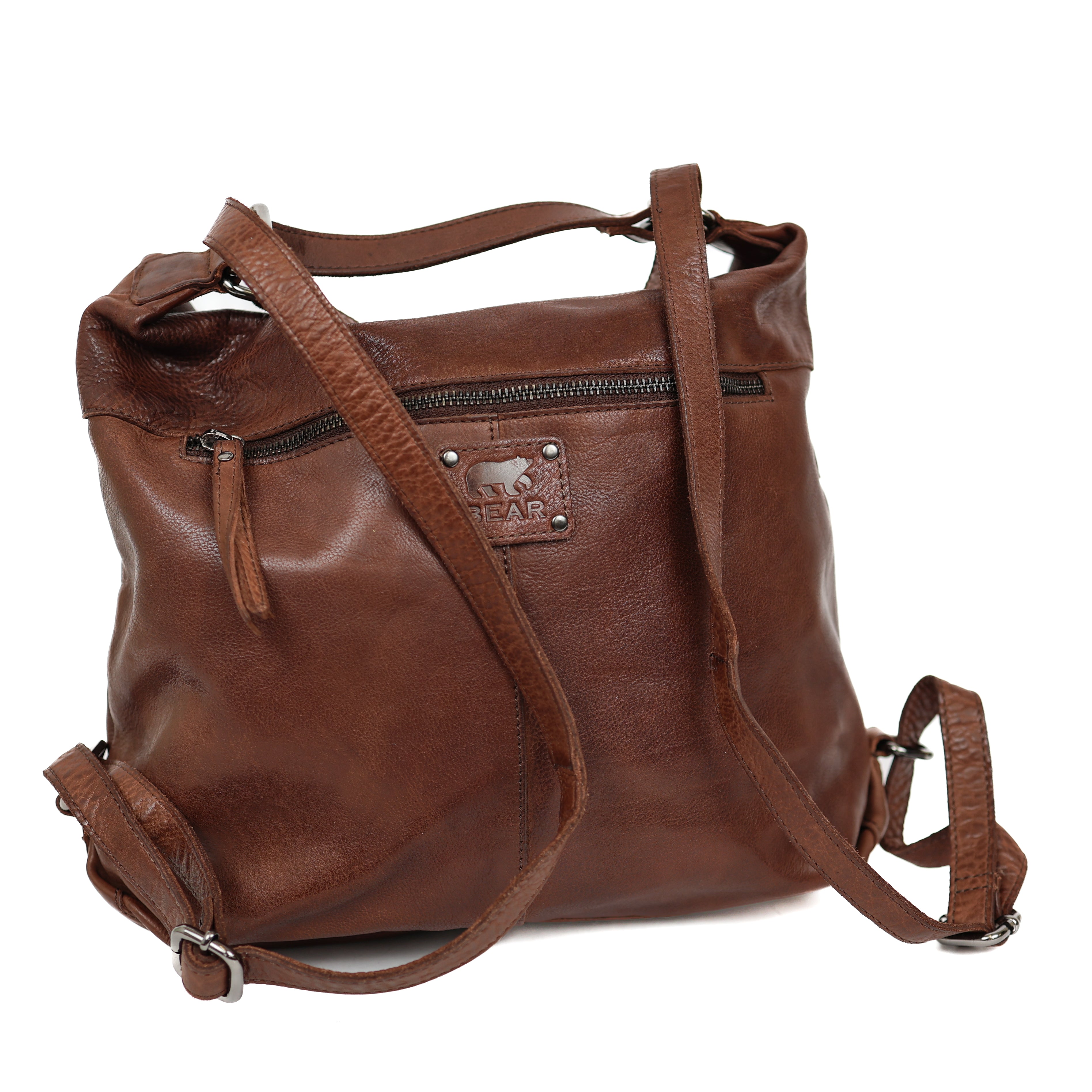 Rucksack/Handtasche 'Veerle' Dunkelbraun