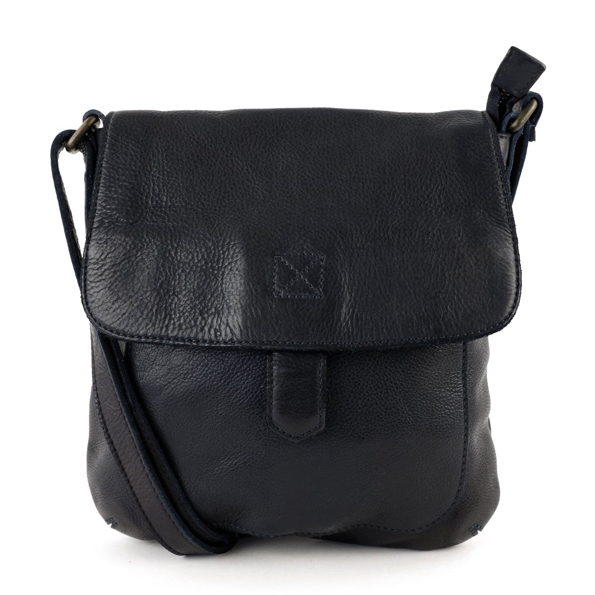 Schoudertas met flap 'Jip' navy