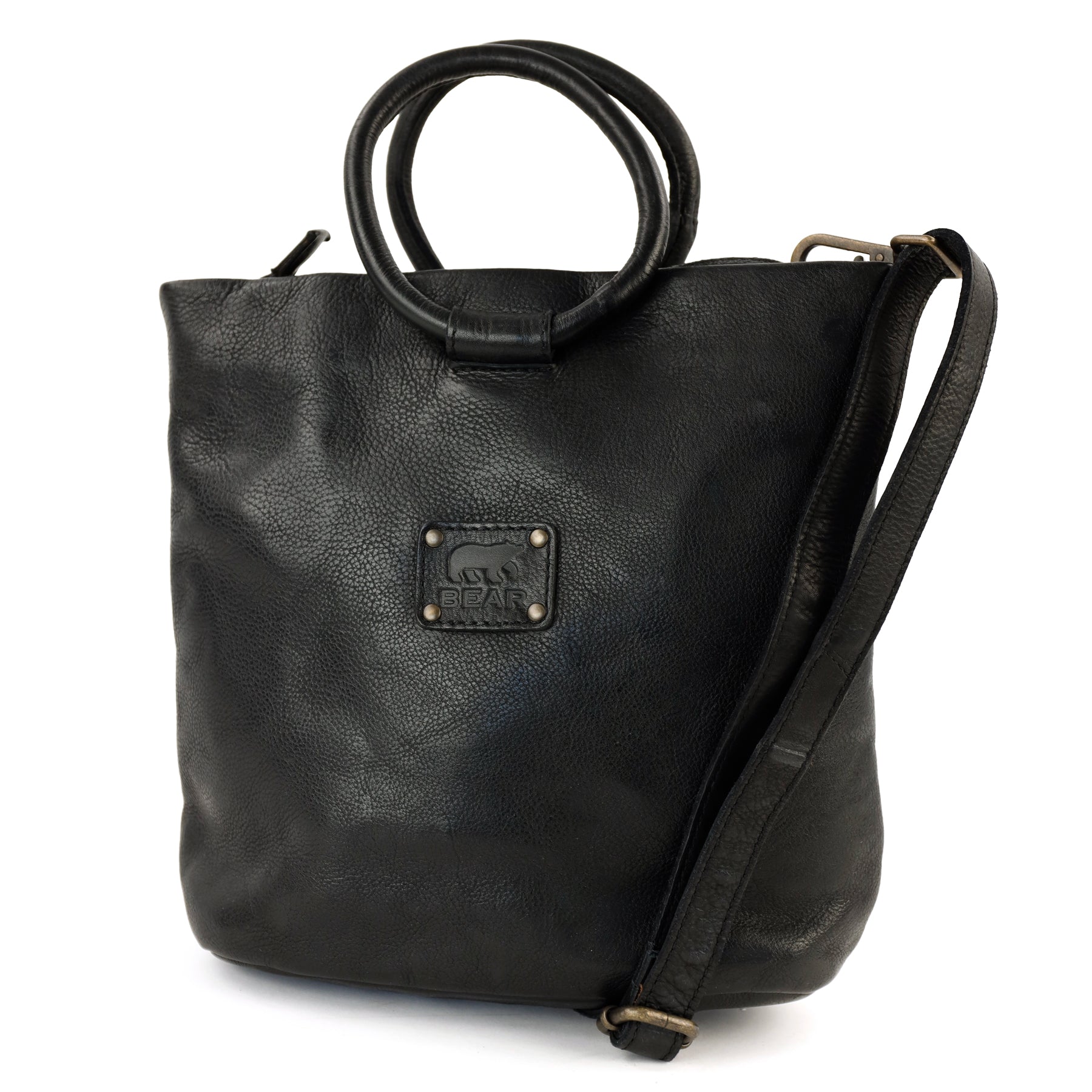 Hand-/Schultertasche 'Ank' schwarz