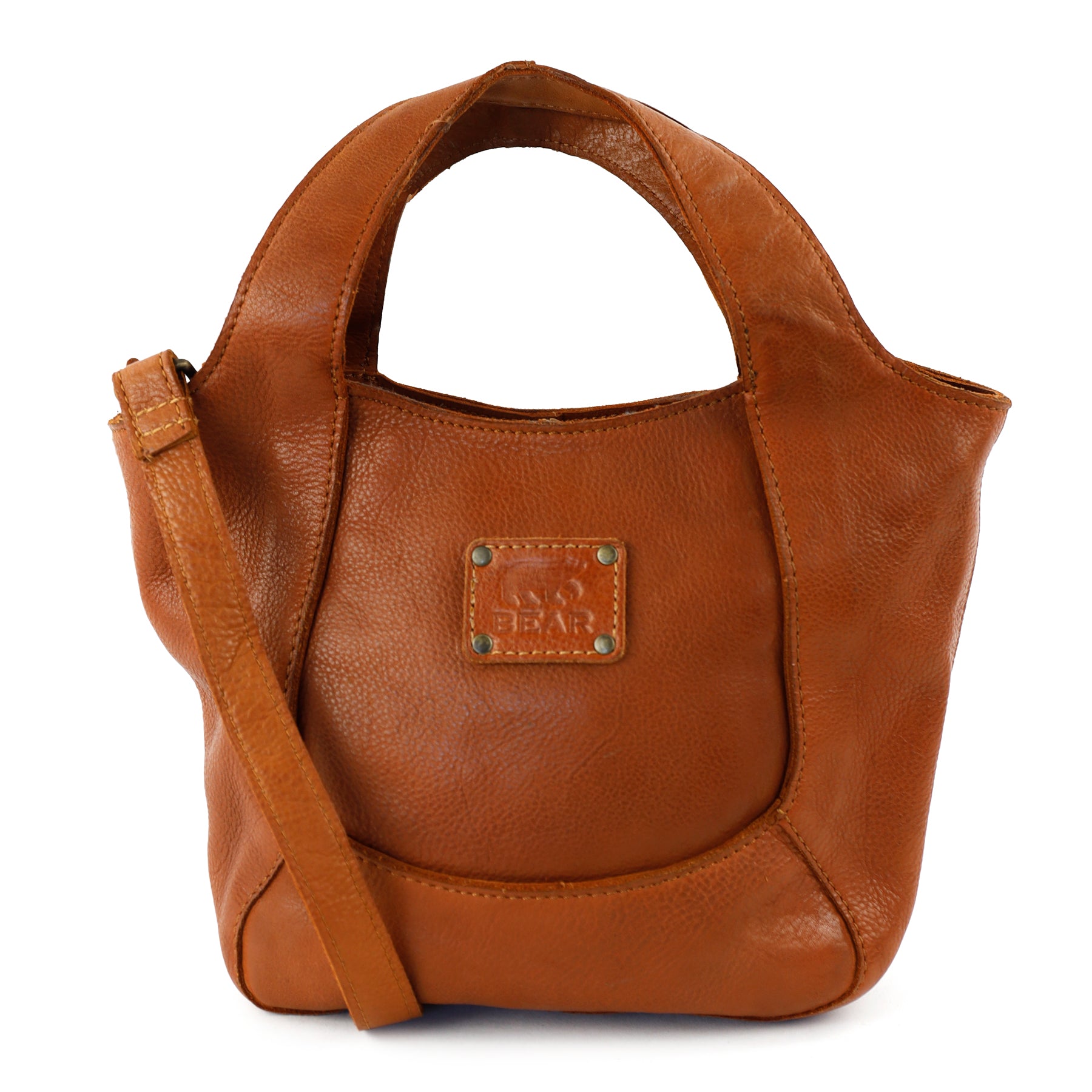 Kleine Hand-/Umhängetasche 'Carol' Cognac