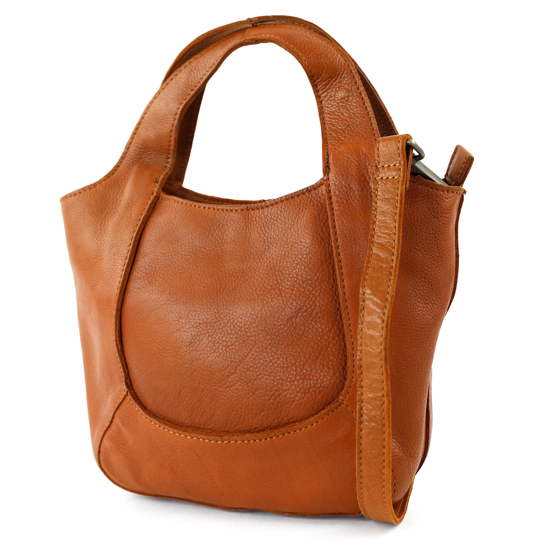 Kleine Hand-/Umhängetasche „Carol“ Cognac