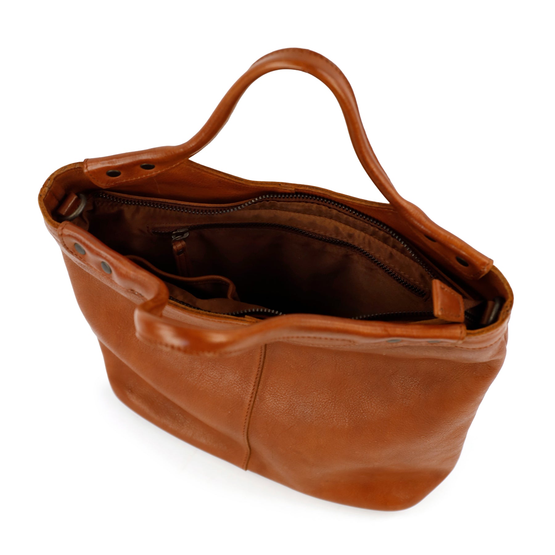 Hand-/Umhängetasche 'Andrea' Cognac