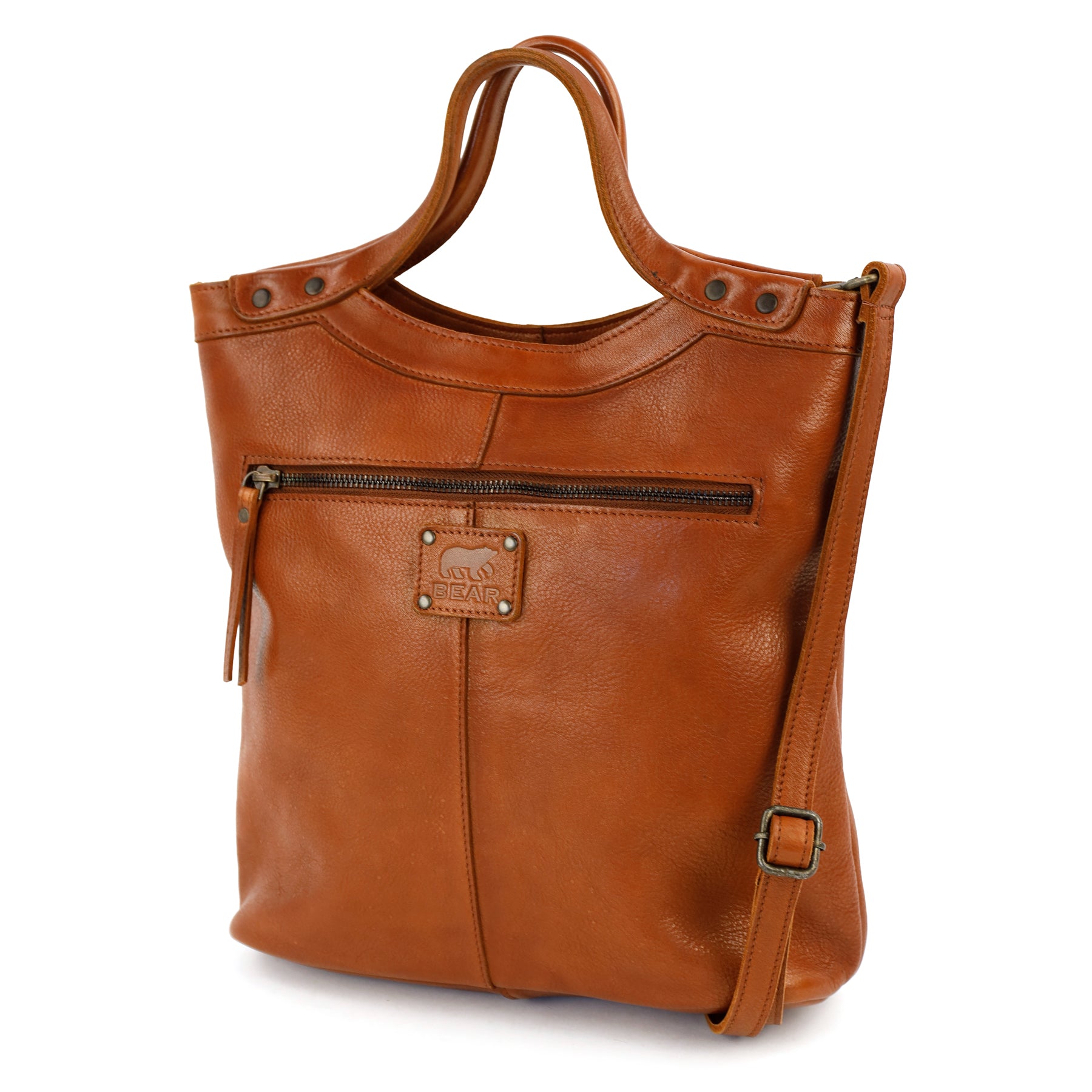 Hand-/schoudertasje 'Andrea' cognac
