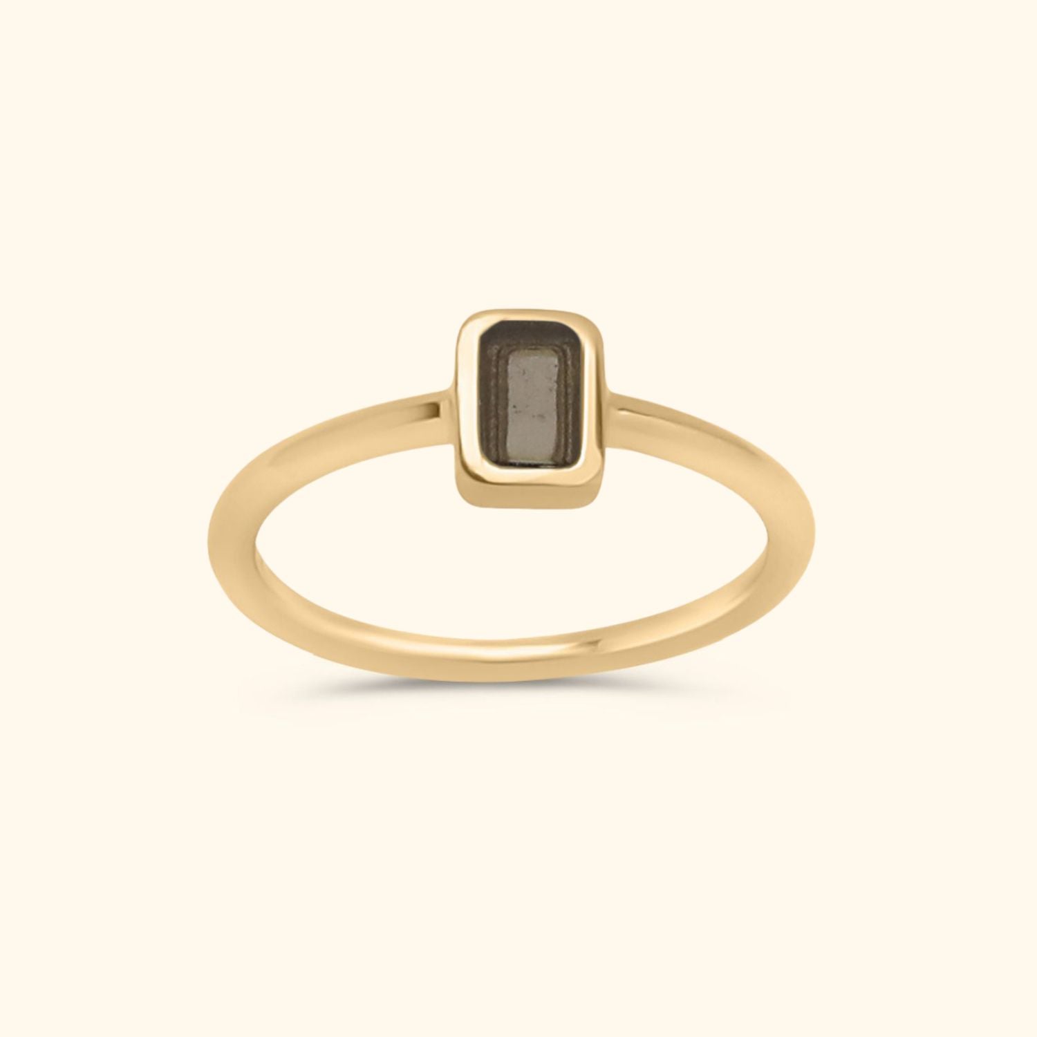 Maria Smoky Octagon ring