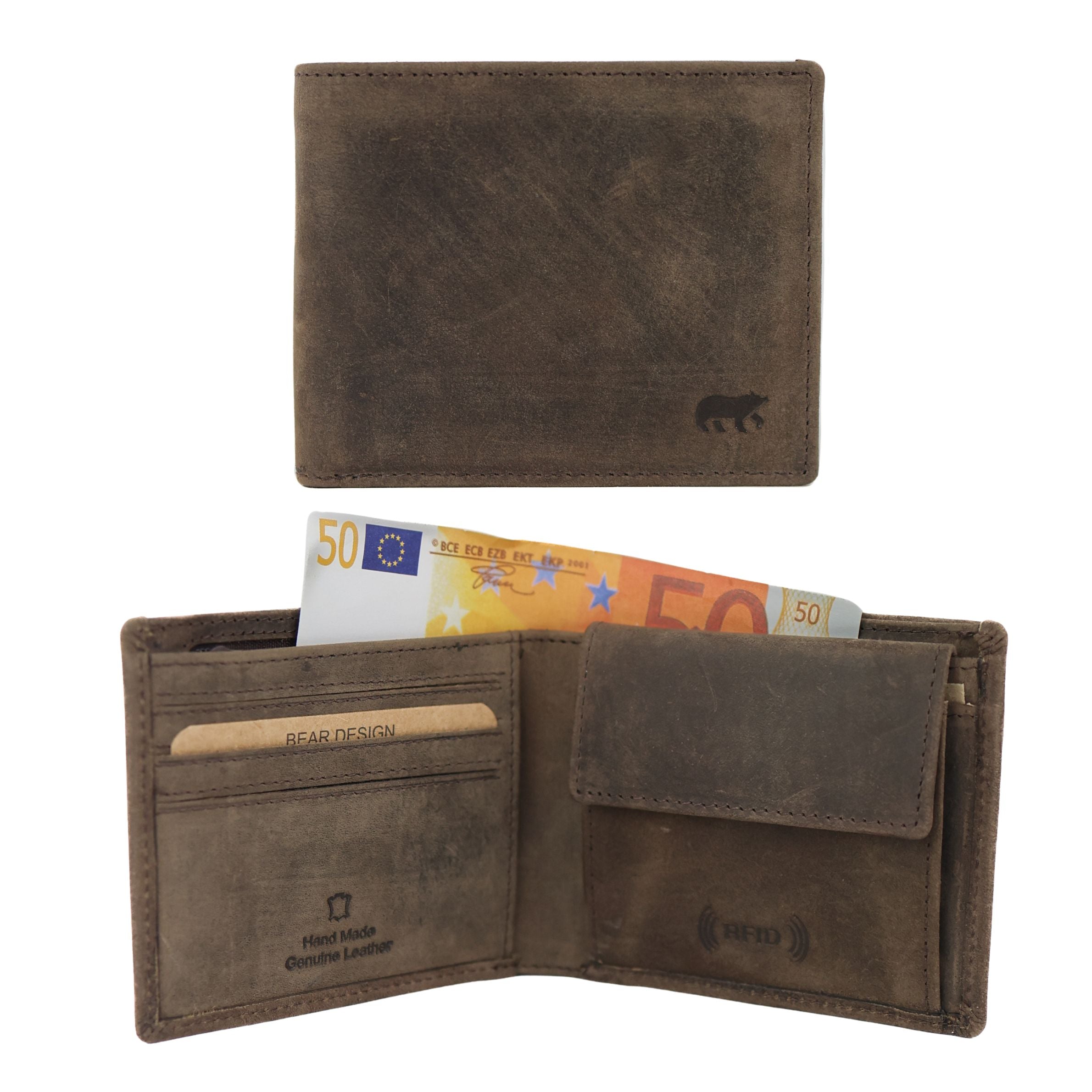 Brieftasche 'Kevin' braun - HD 2595