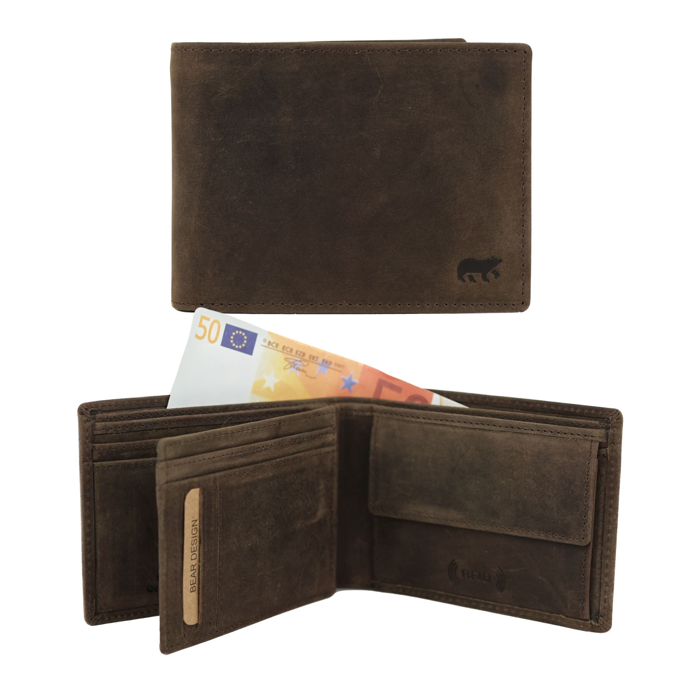 Brieftasche 'Floris' braun - HD 2749