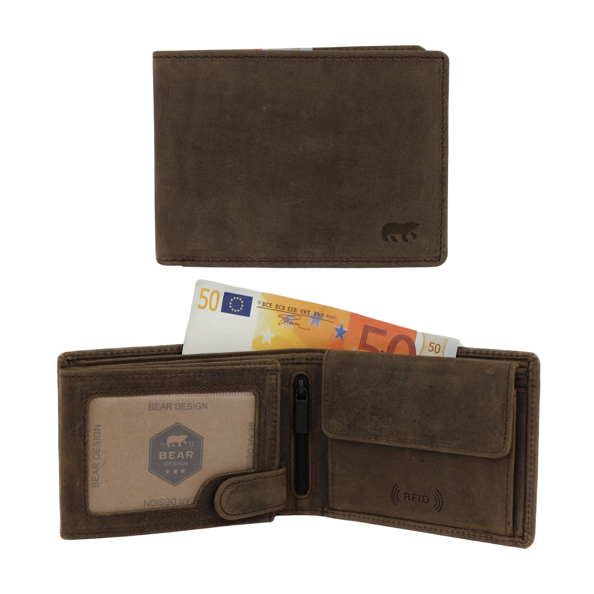 Brieftasche 'Jan' braun - HD 7254