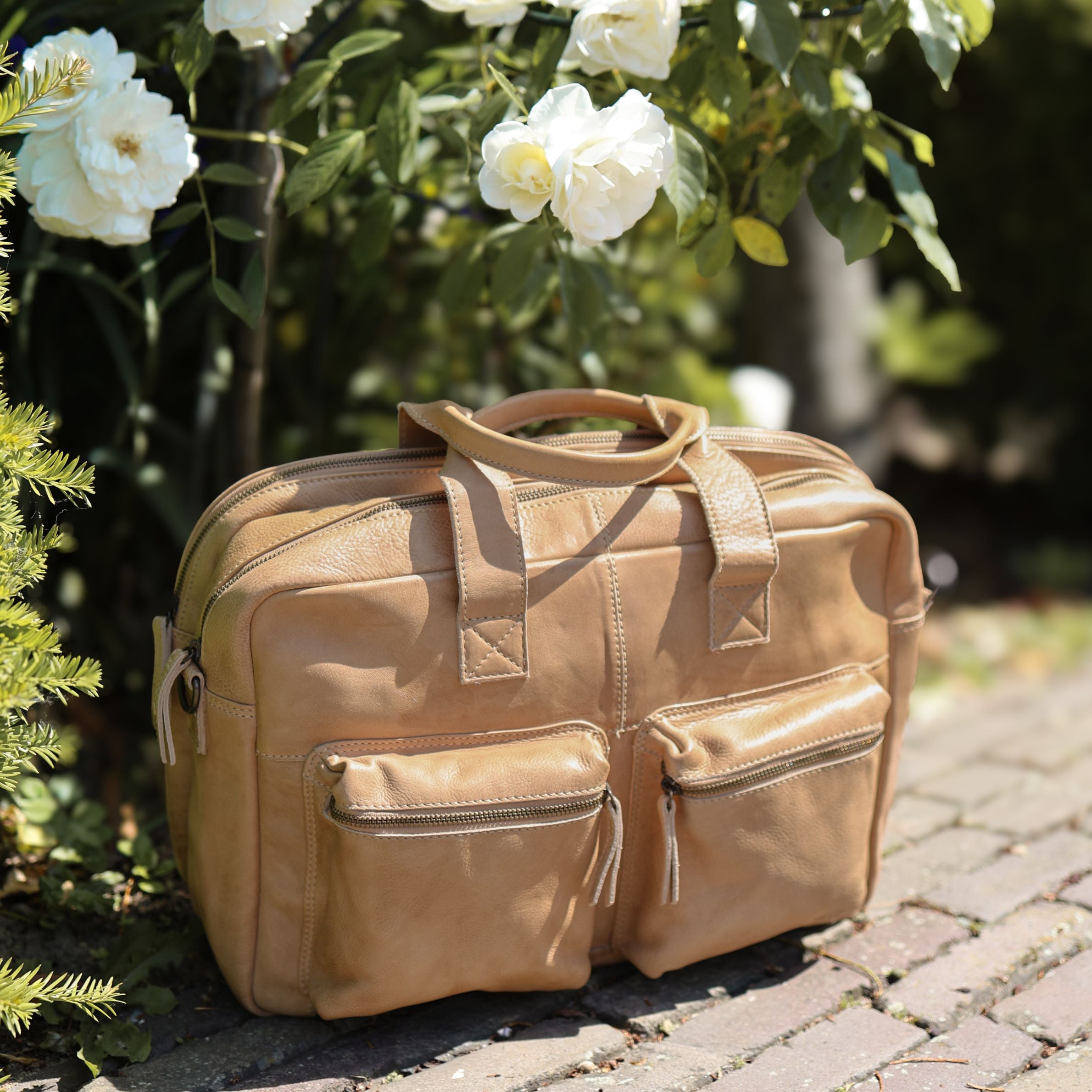 Weekender/Laptoptasche 15.6" 'Lou' Beige