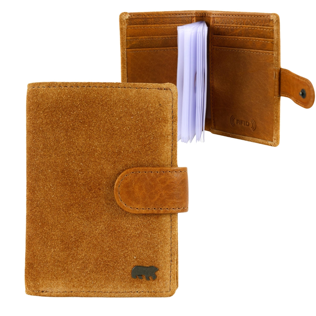 Velours Kartenetui 'Vic' Cognac