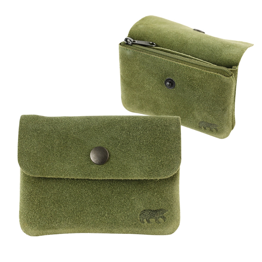 Velours Geldbörse 'Pietje' Grün