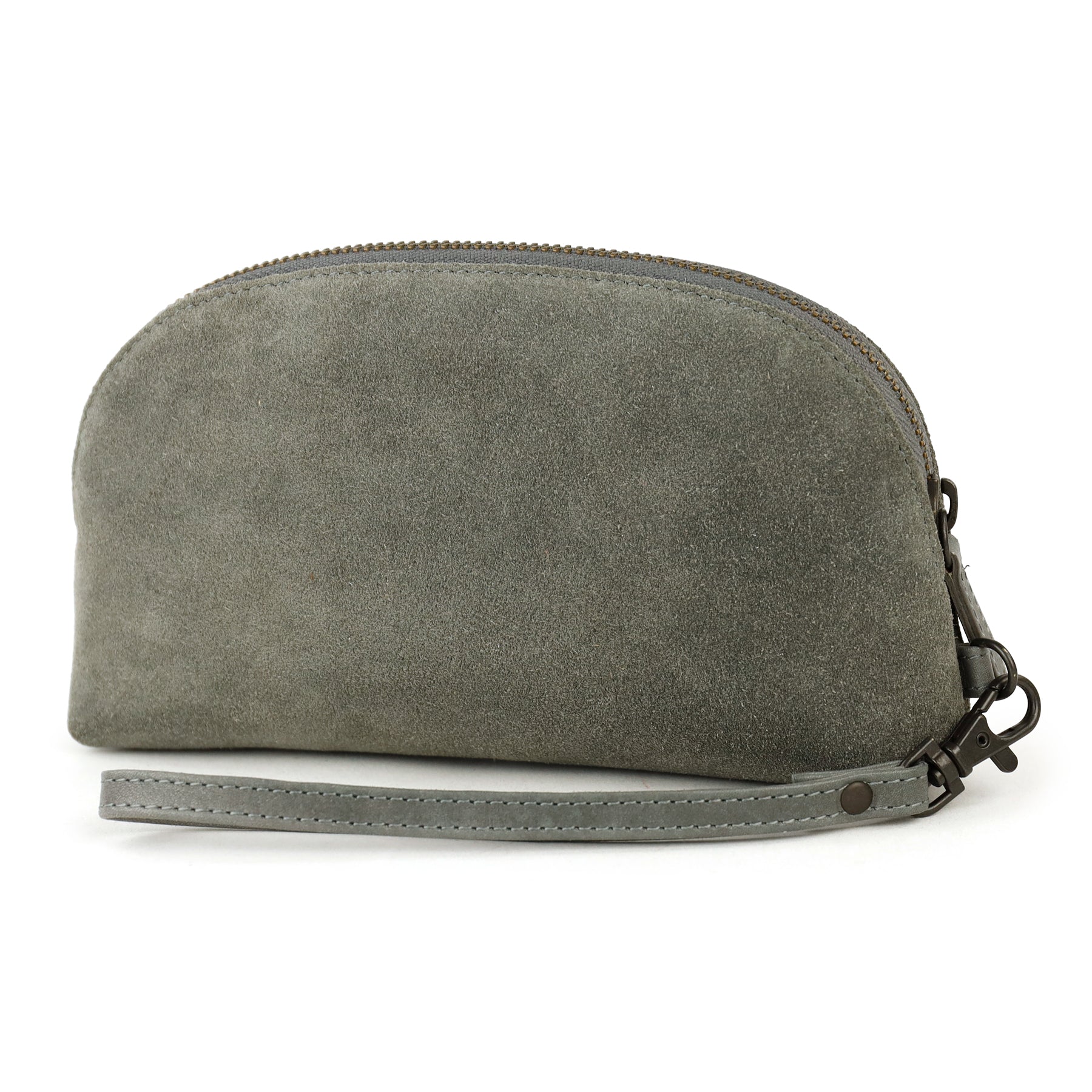 Velours Etui/Kosmetiktasche 'Jessie' Grau