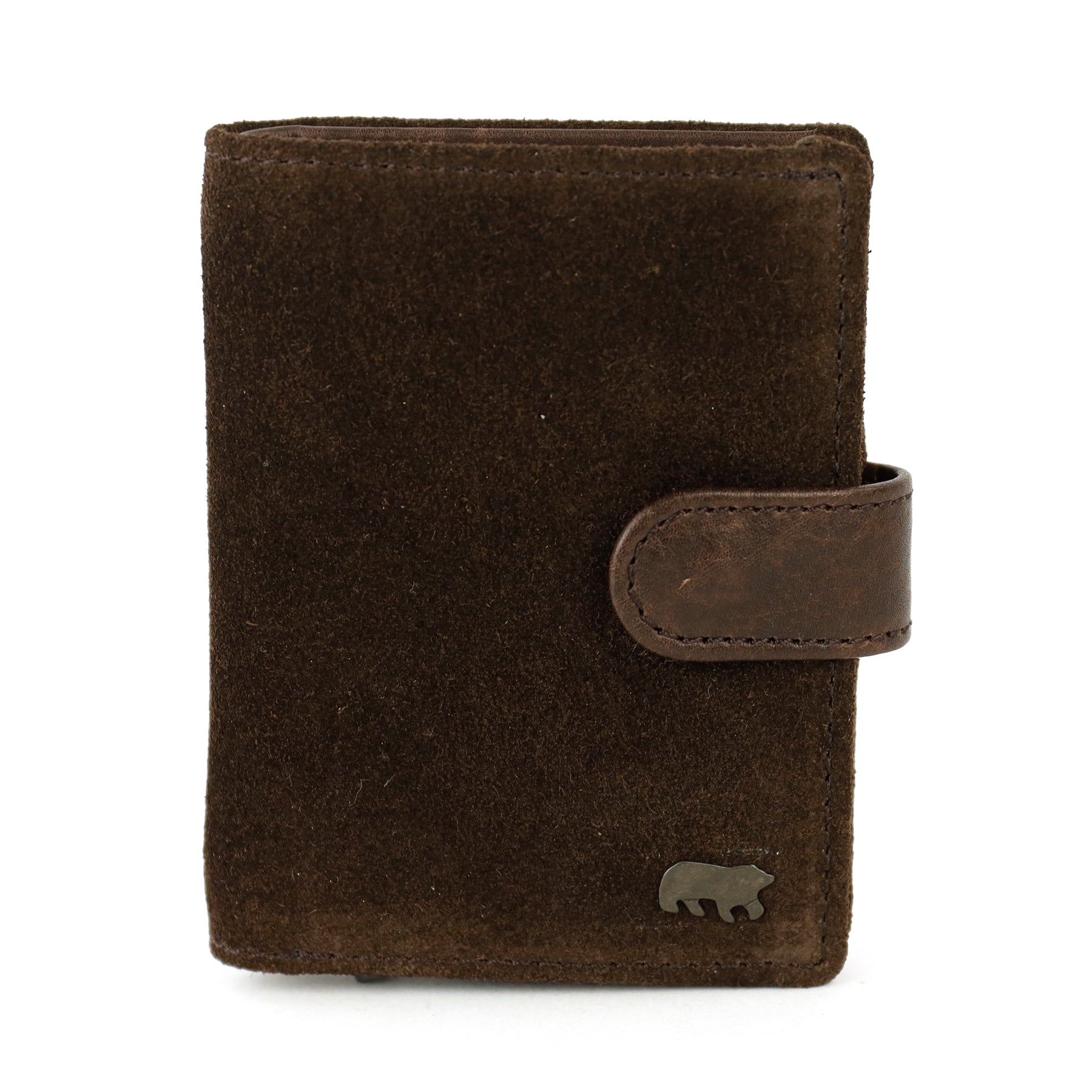 Velours RFID Kartenhalter 'Bobby' Dunkelbraun