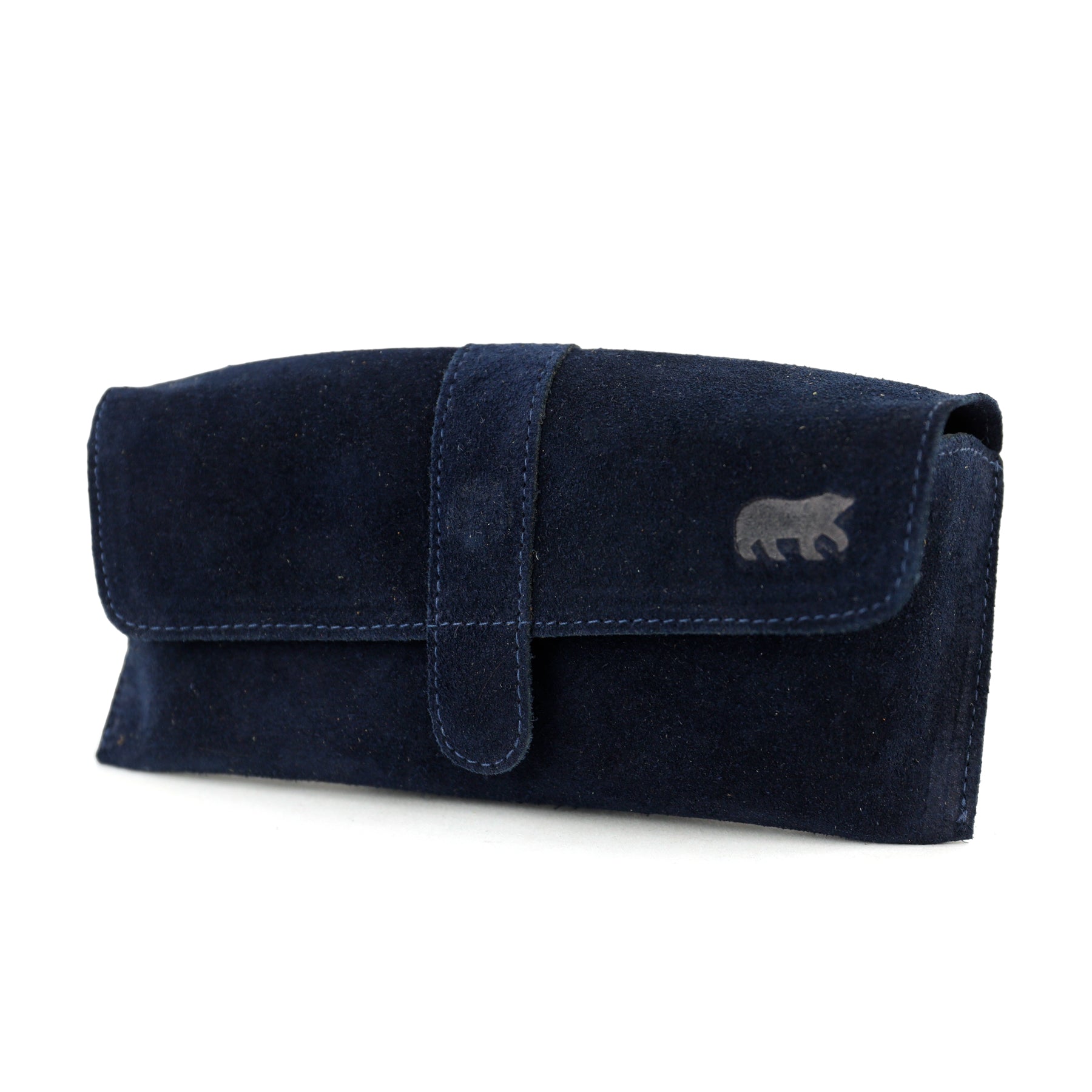 Velours Brillenetui 'Weta' Dunkelblau