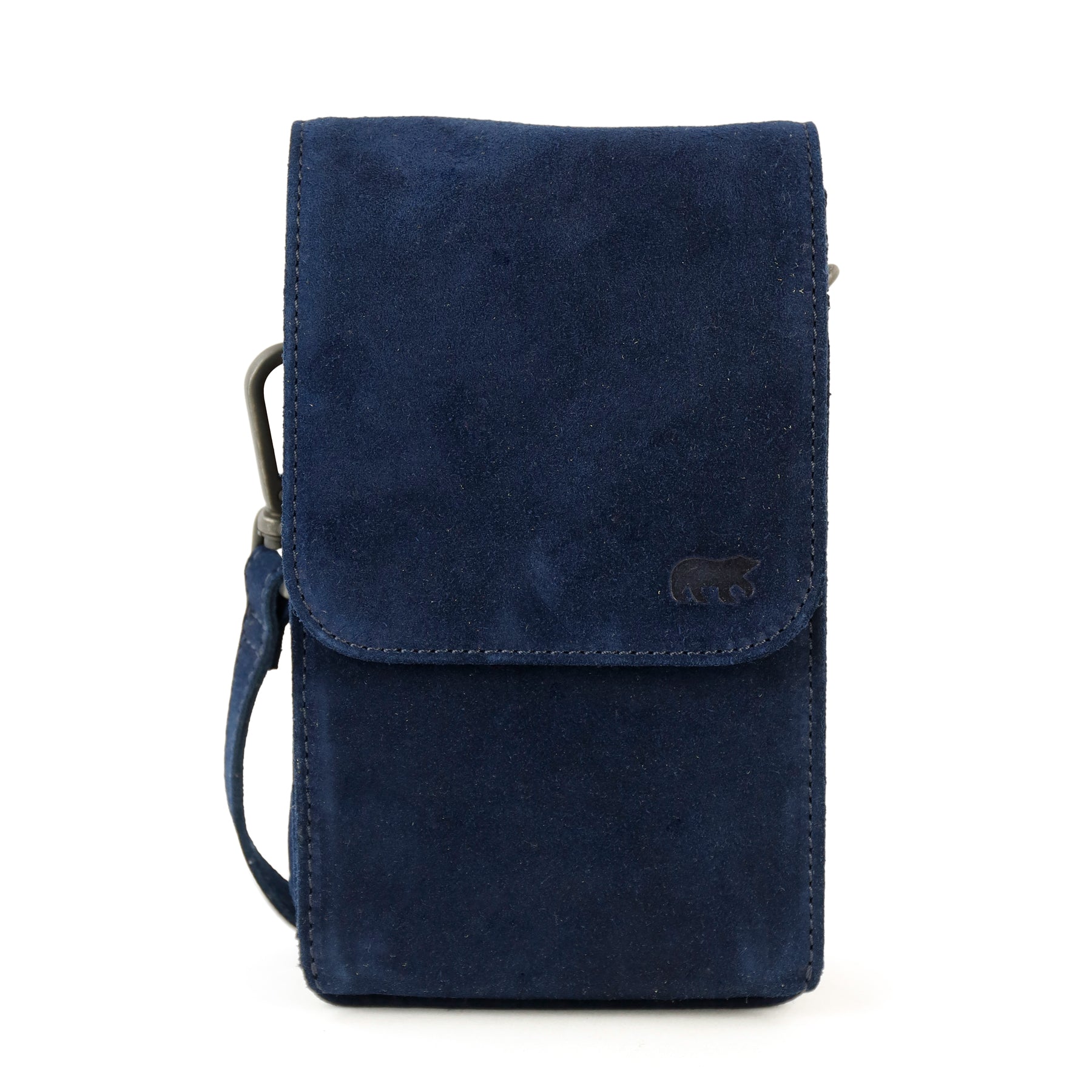 Velours Umhängetasche "Robbie" 2.0 Dunkelblau