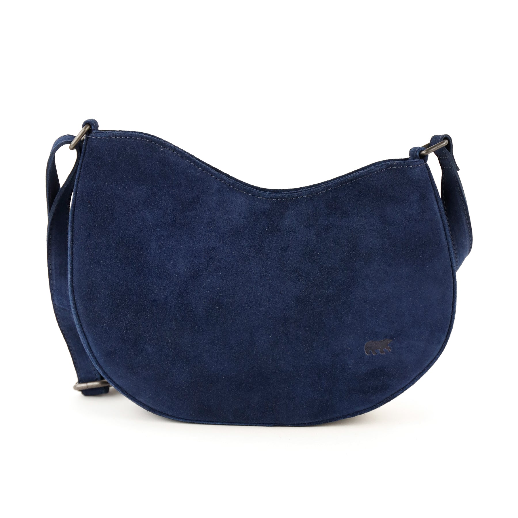 Velours Umhängetasche 'Tamara' Dunkelblau