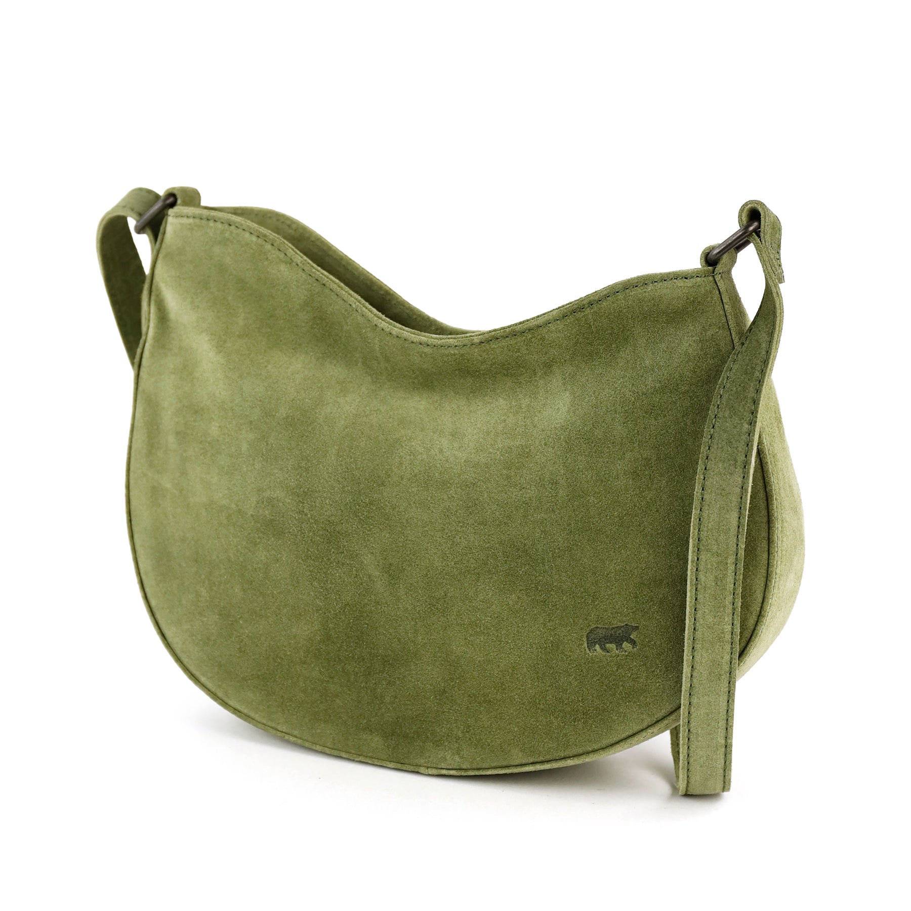 Velours Umhängetasche 'Tamara' Grün