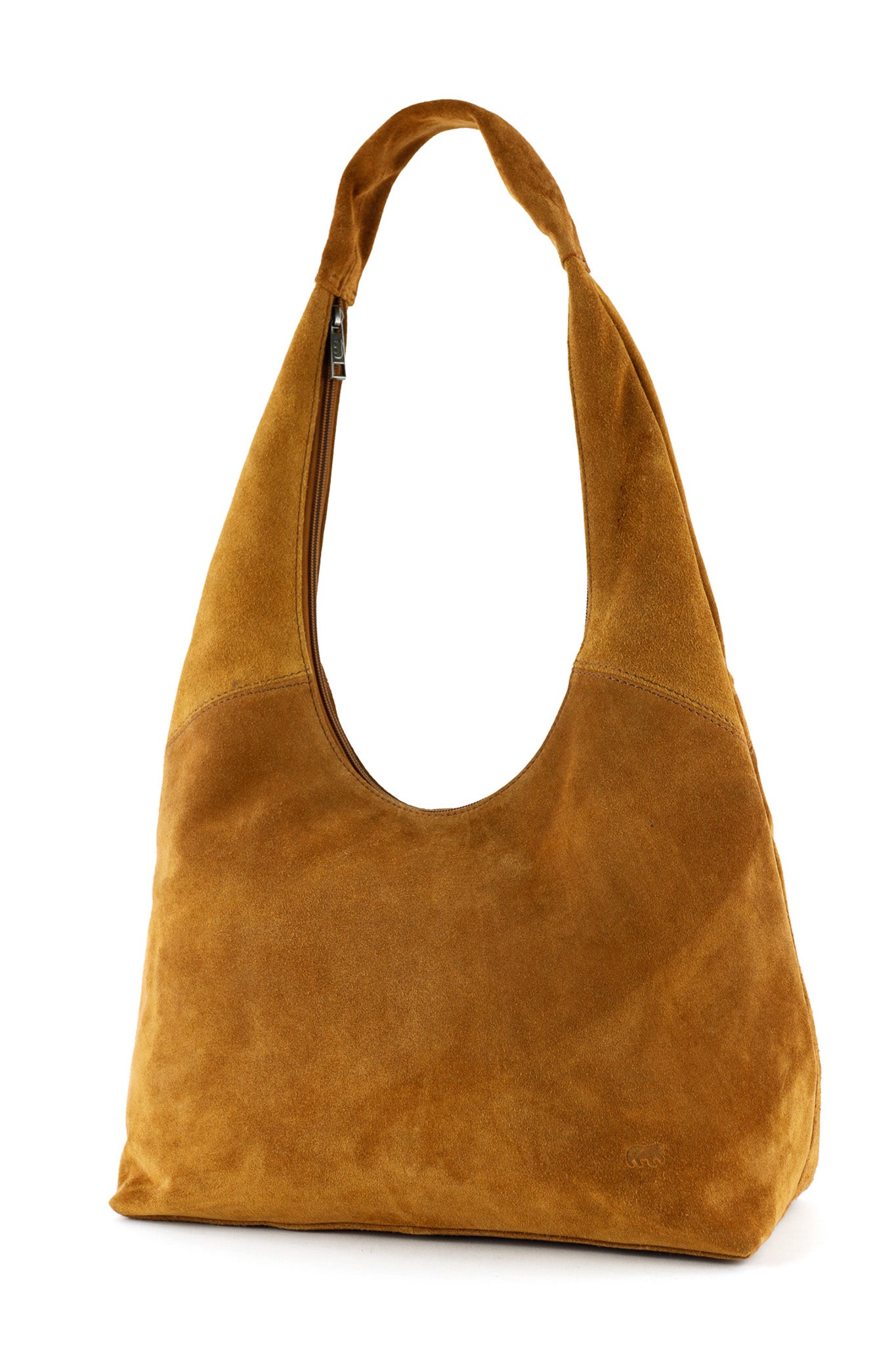 Velours leder tasche 'Pauline' cognac