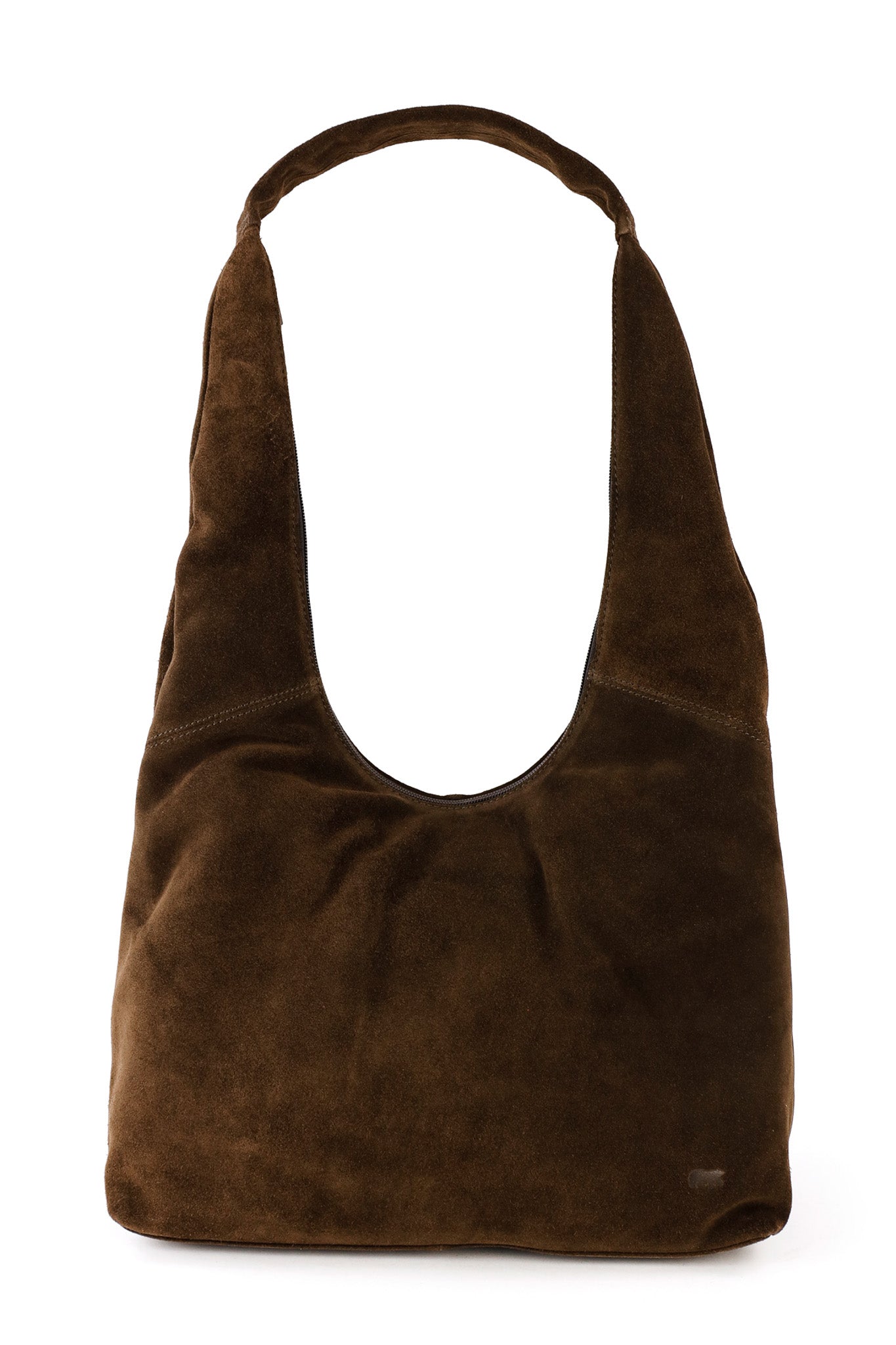 Velours leder tasche 'Pauline' braun