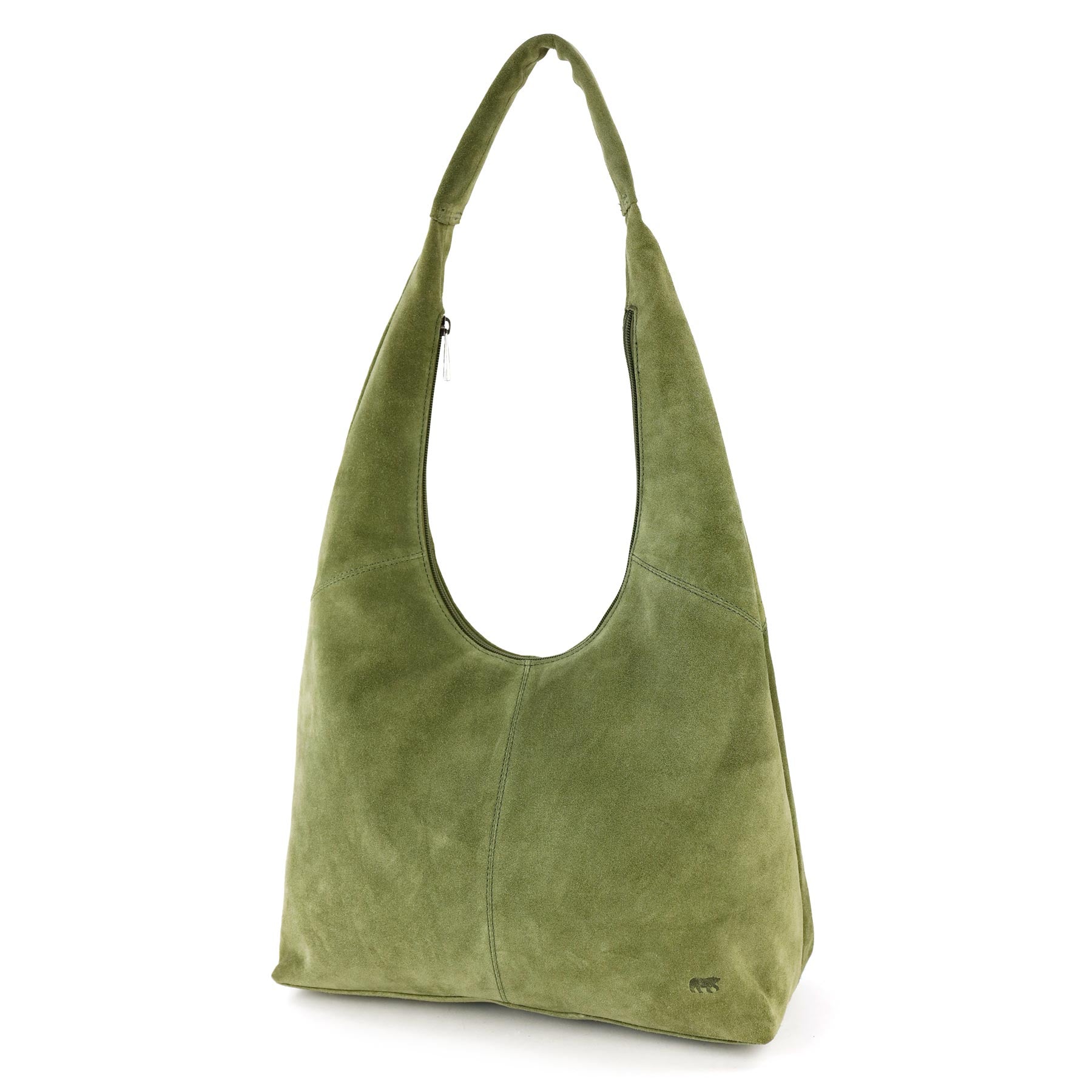 Velours Beuteltasche 'Pauline' Grün