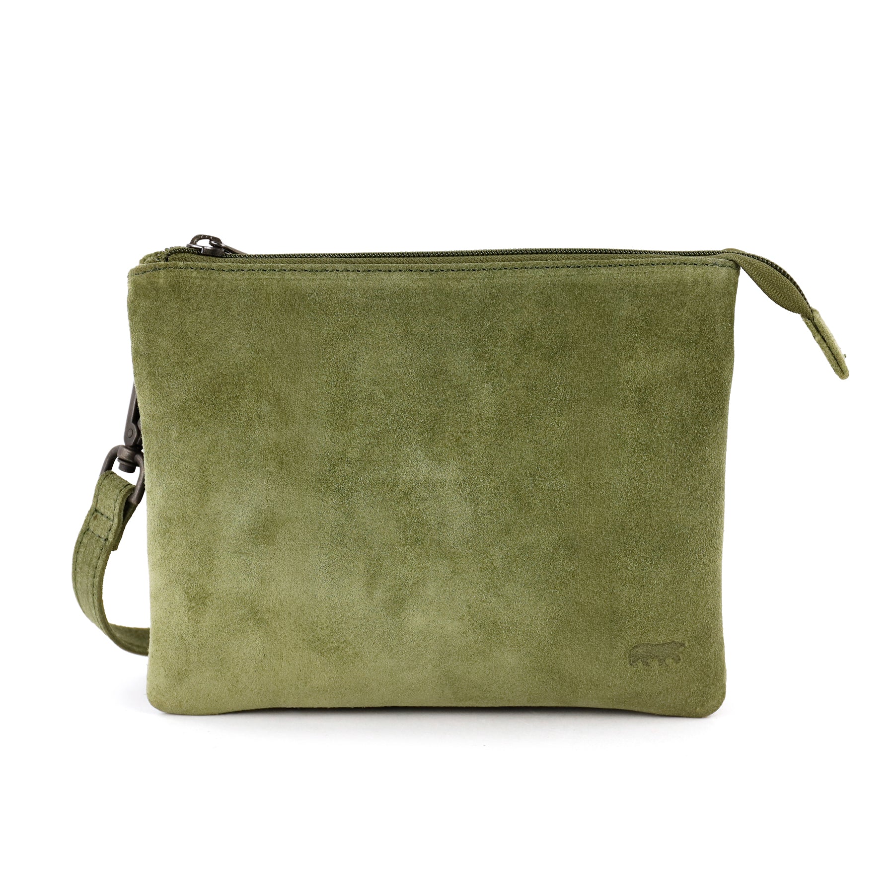 Velours Umhängetasche 'Marthe' Grün
