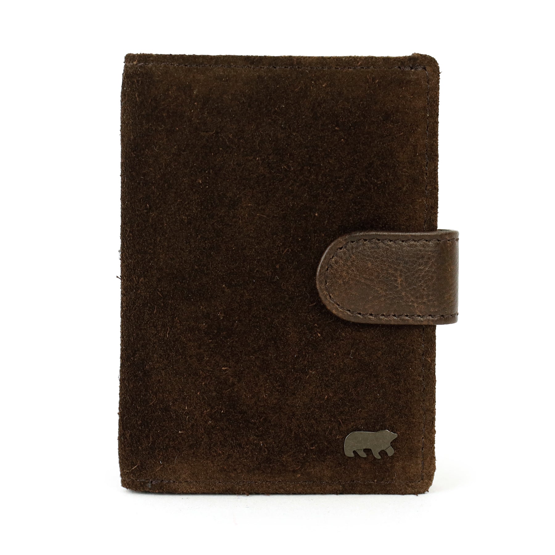 Velours Kartenetui 'Vic' Dunkelbraun