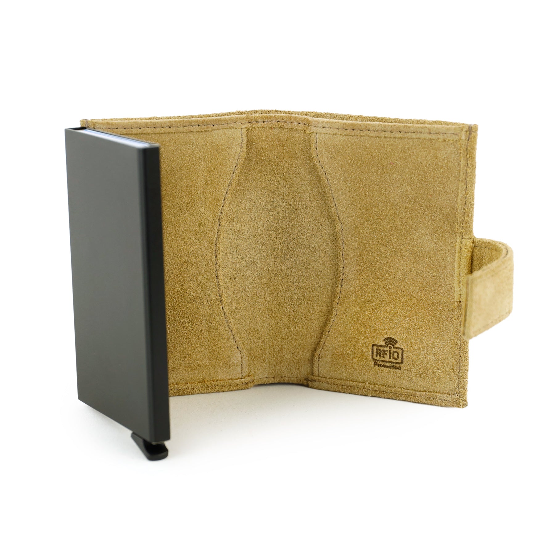 Velours RFID Kartenhalter 'Elsie' Bisquit