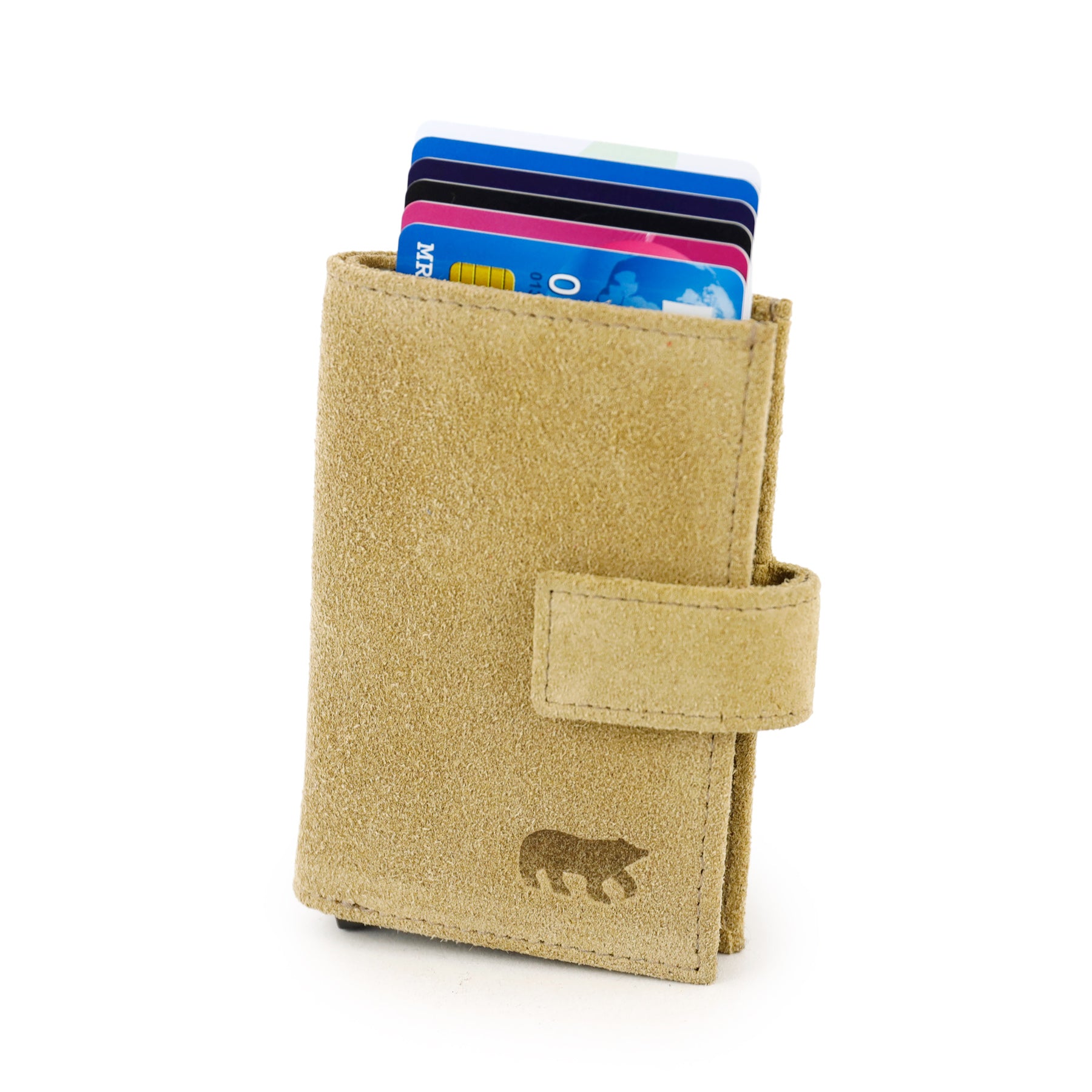 Velours RFID Kartenhalter 'Elsie' Bisquit