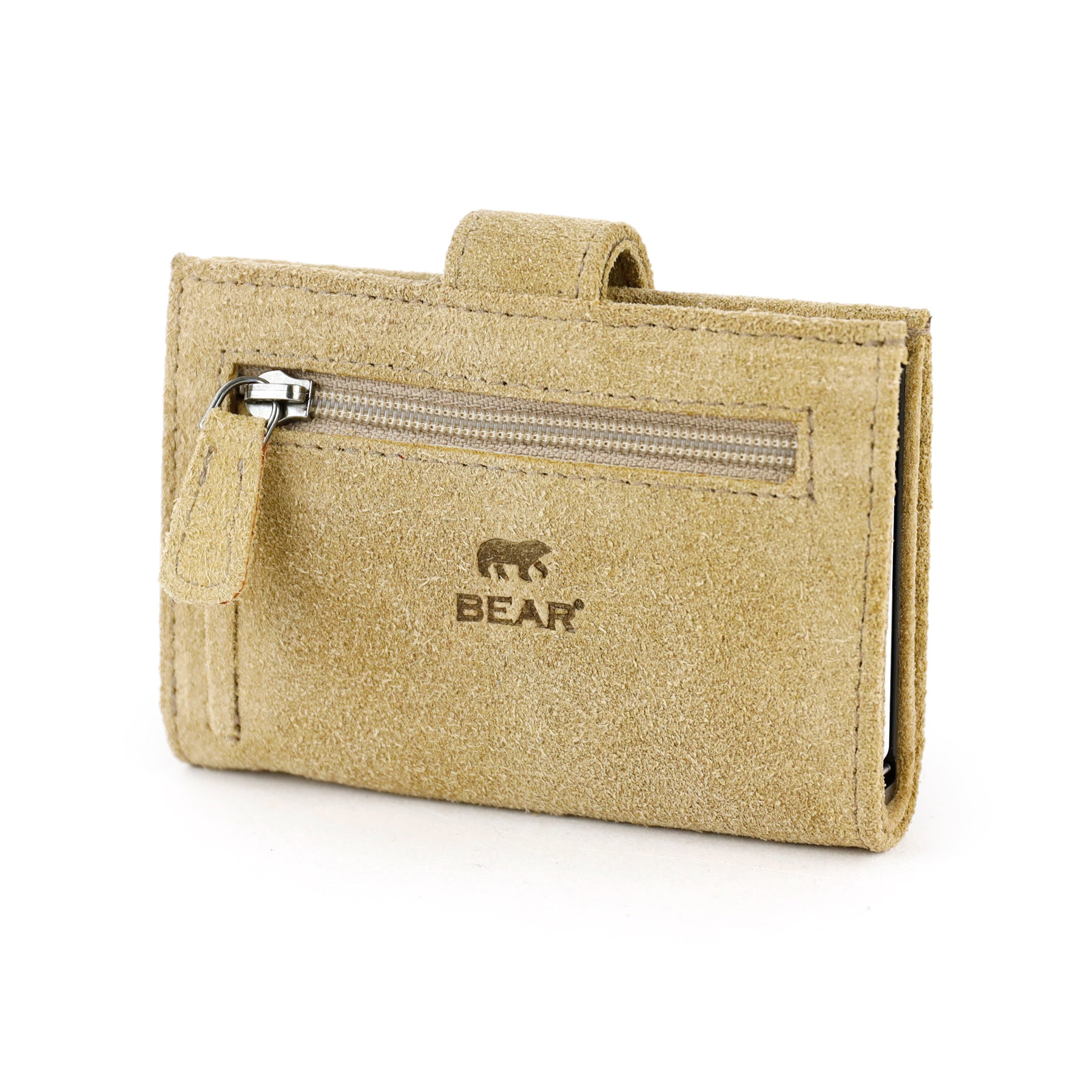 Velours RFID Kartenhalter 'Elsie' Bisquit
