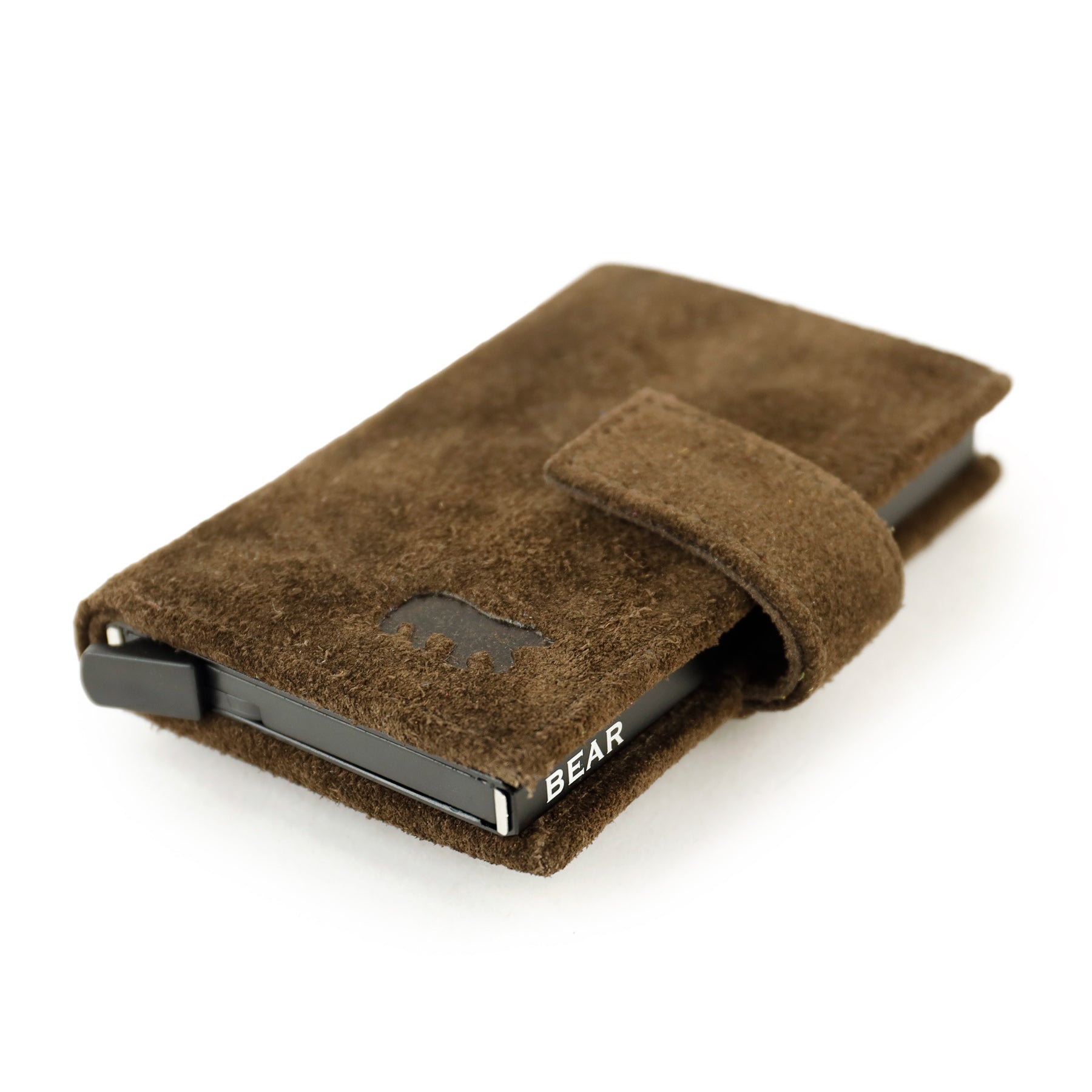 Velours RFID Kartenhalter 'Elsie' Dunkelbraun