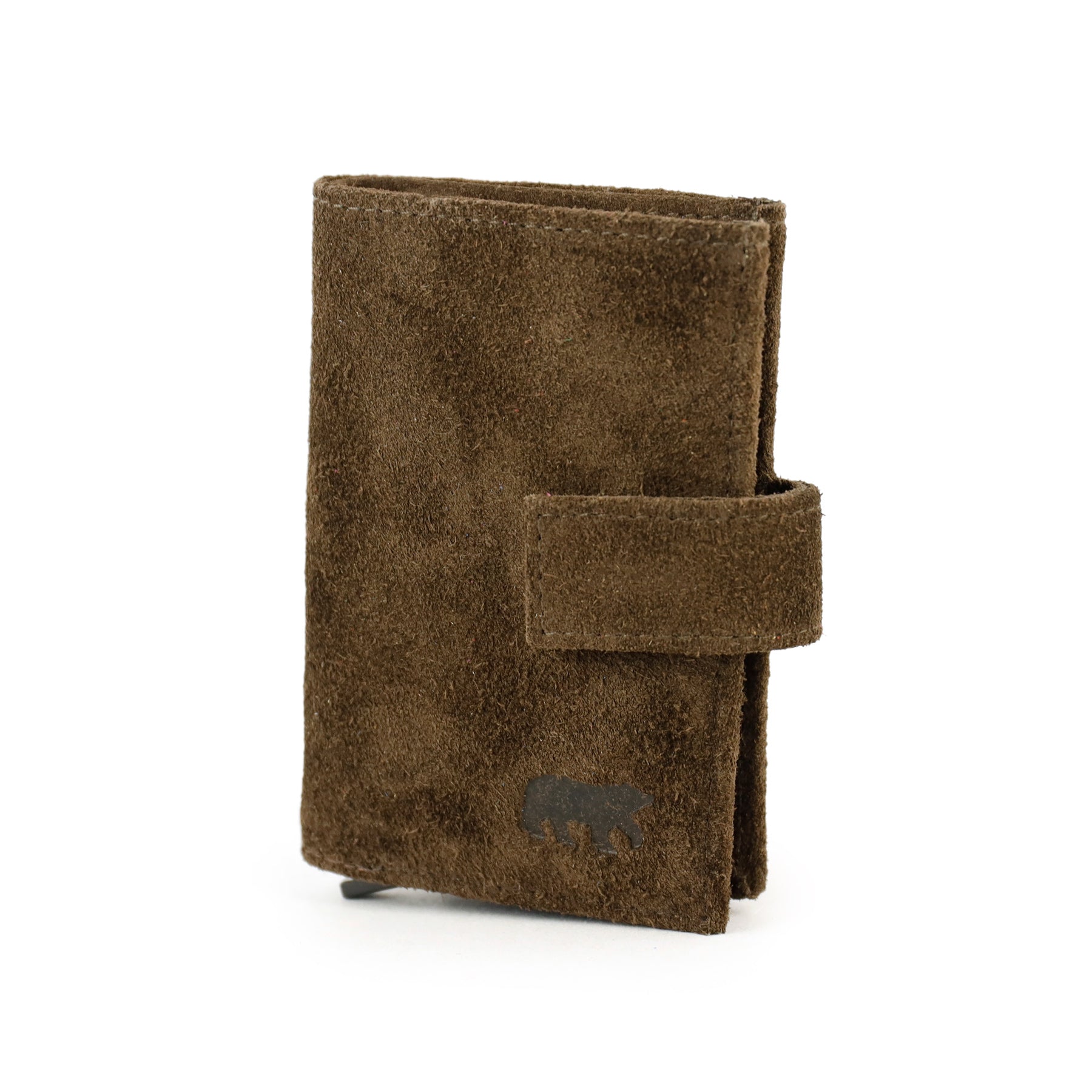 Velours RFID Kartenhalter 'Elsie' Dunkelbraun