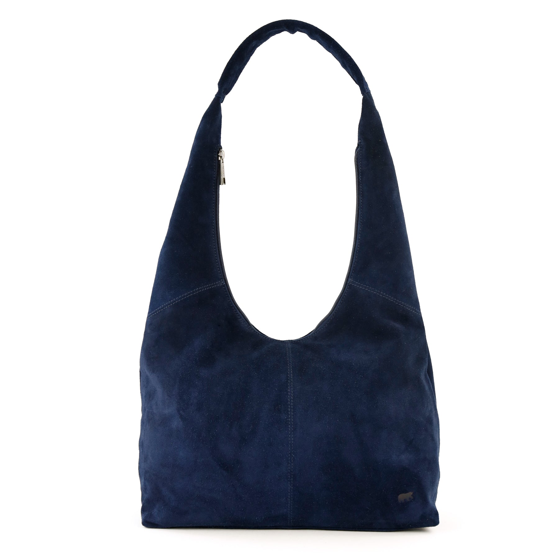 Velours Beuteltasche 'Pauline' Dunkelblau