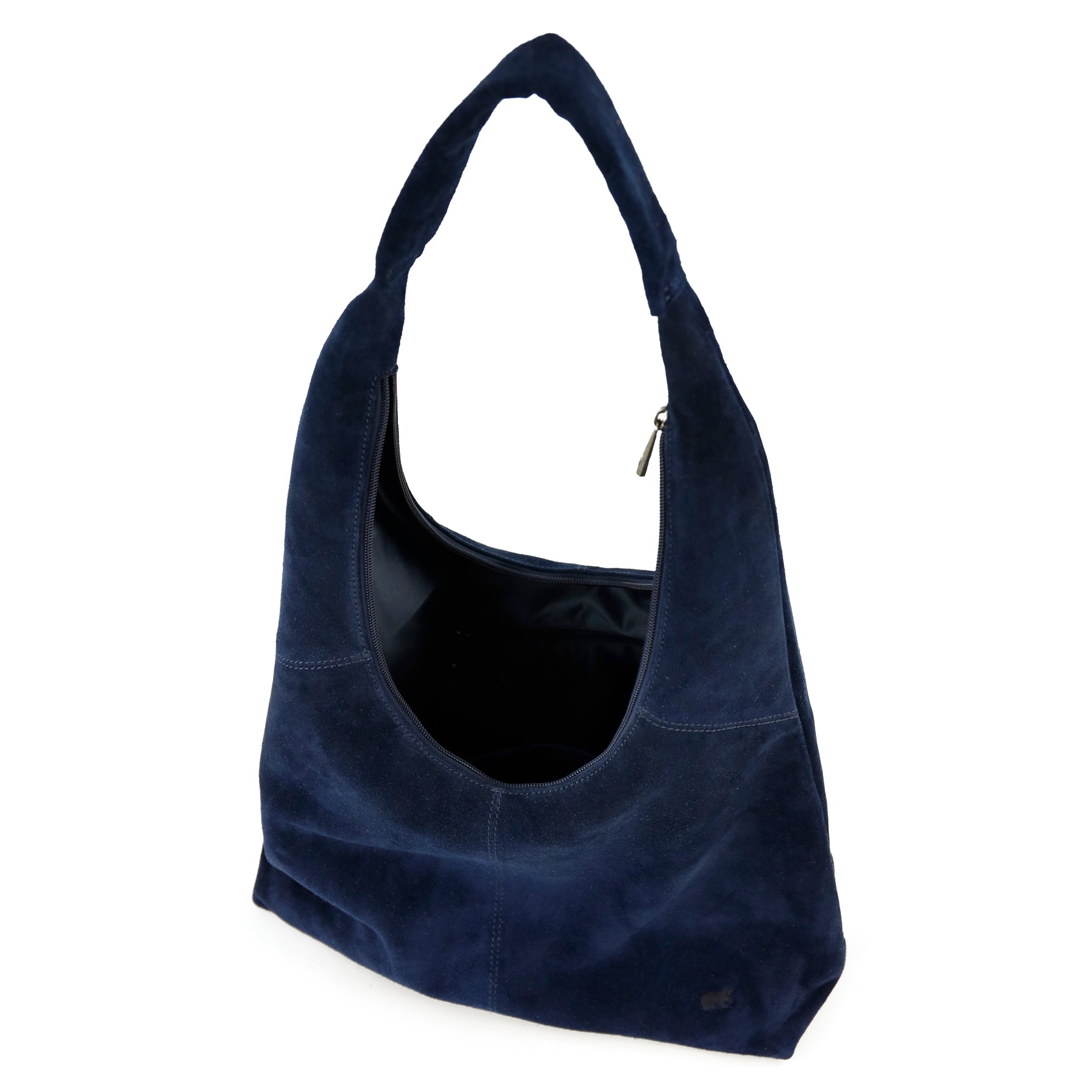 Velours Beuteltasche 'Pauline' Dunkelblau