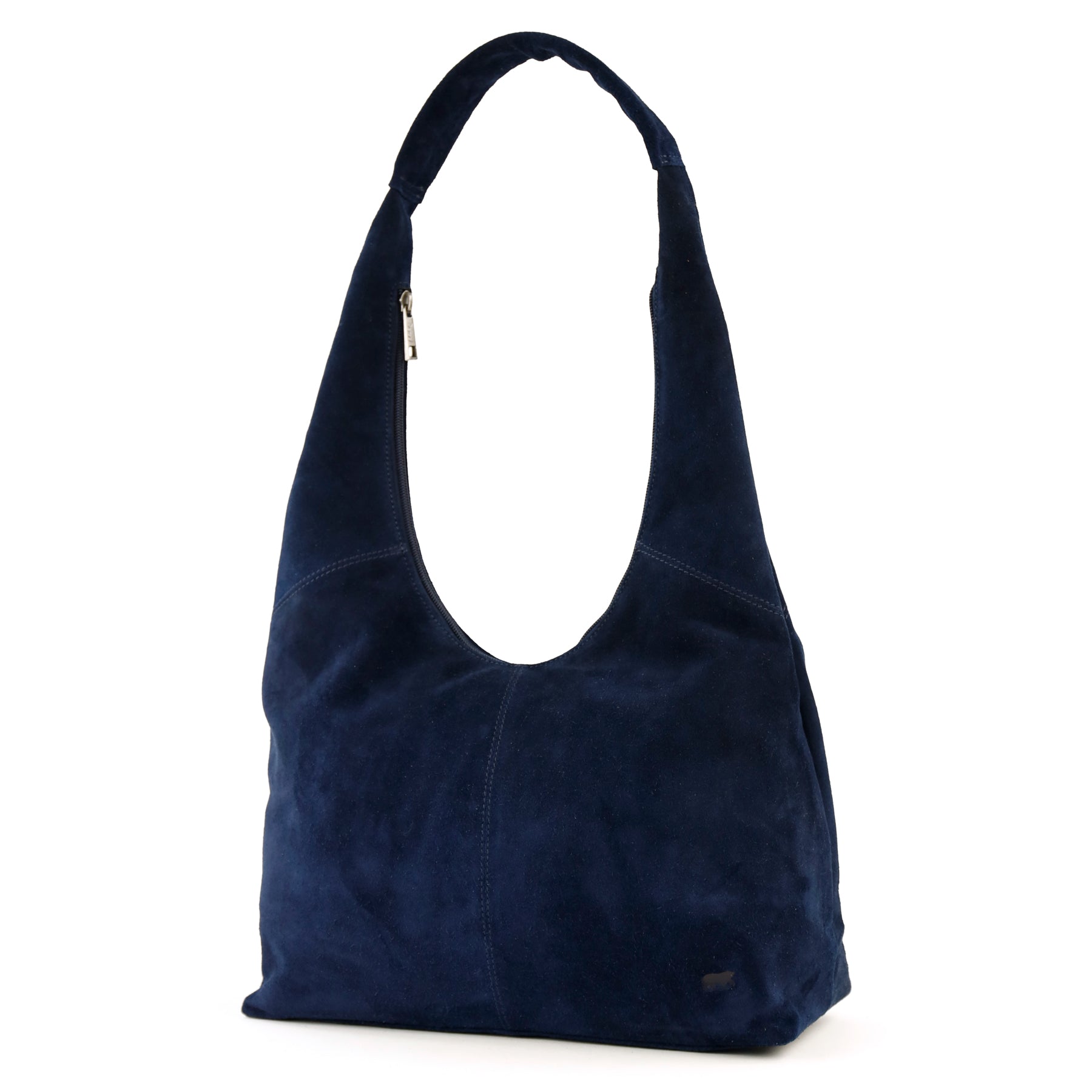 Velours Beuteltasche 'Pauline' Dunkelblau