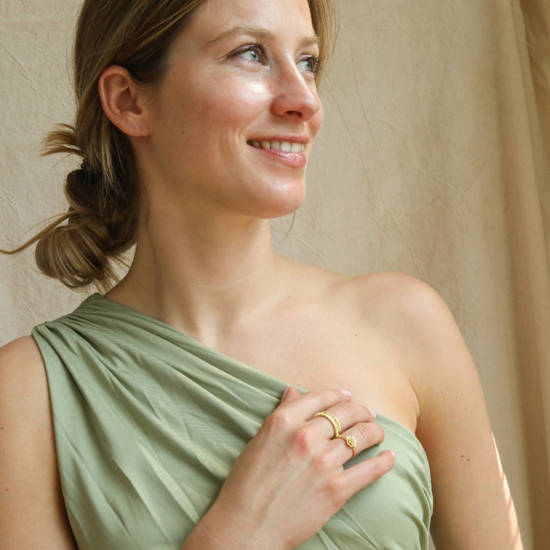 Blasen-Stapelring | 14K Gold