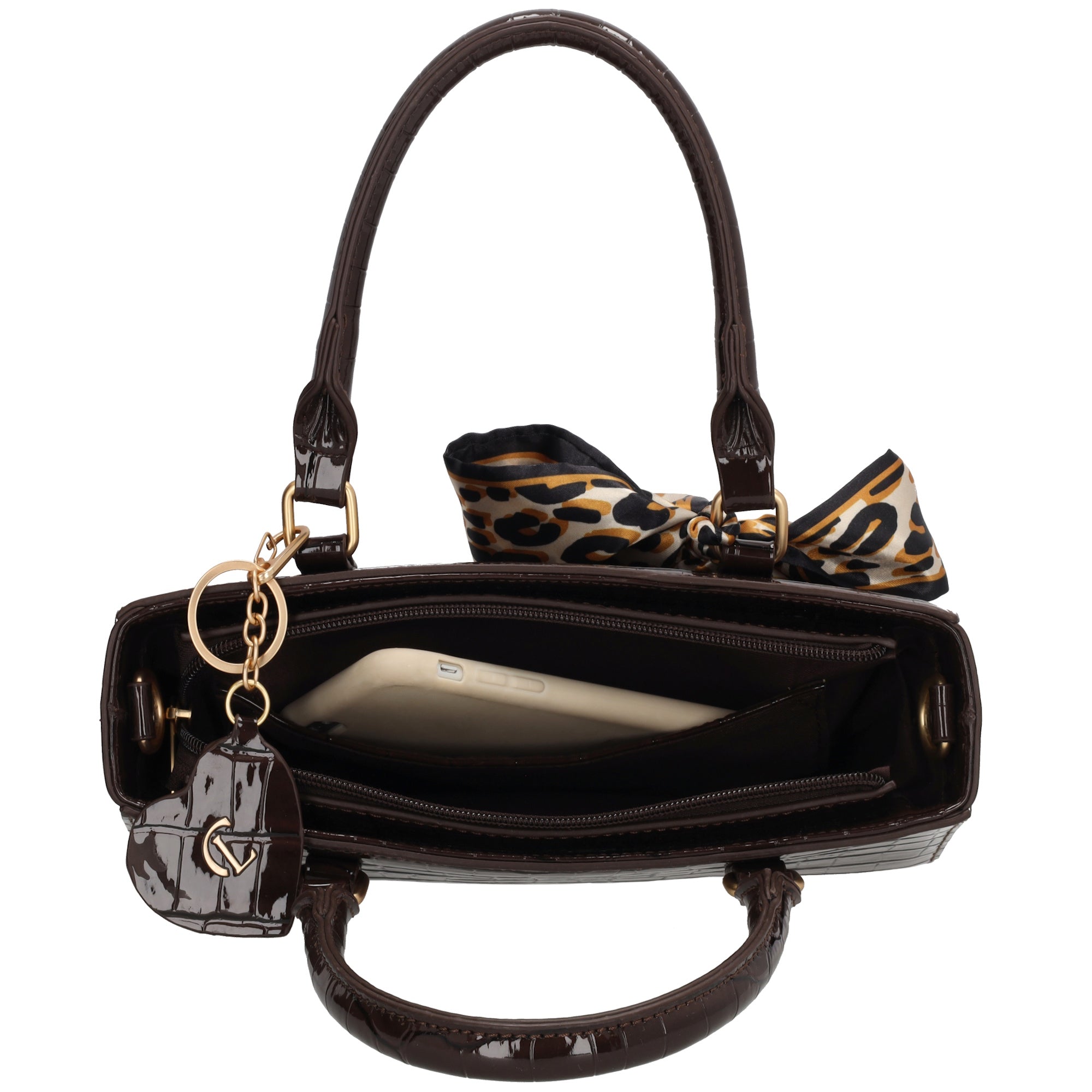 Knightsbridge Handtasche Dunkelbraun