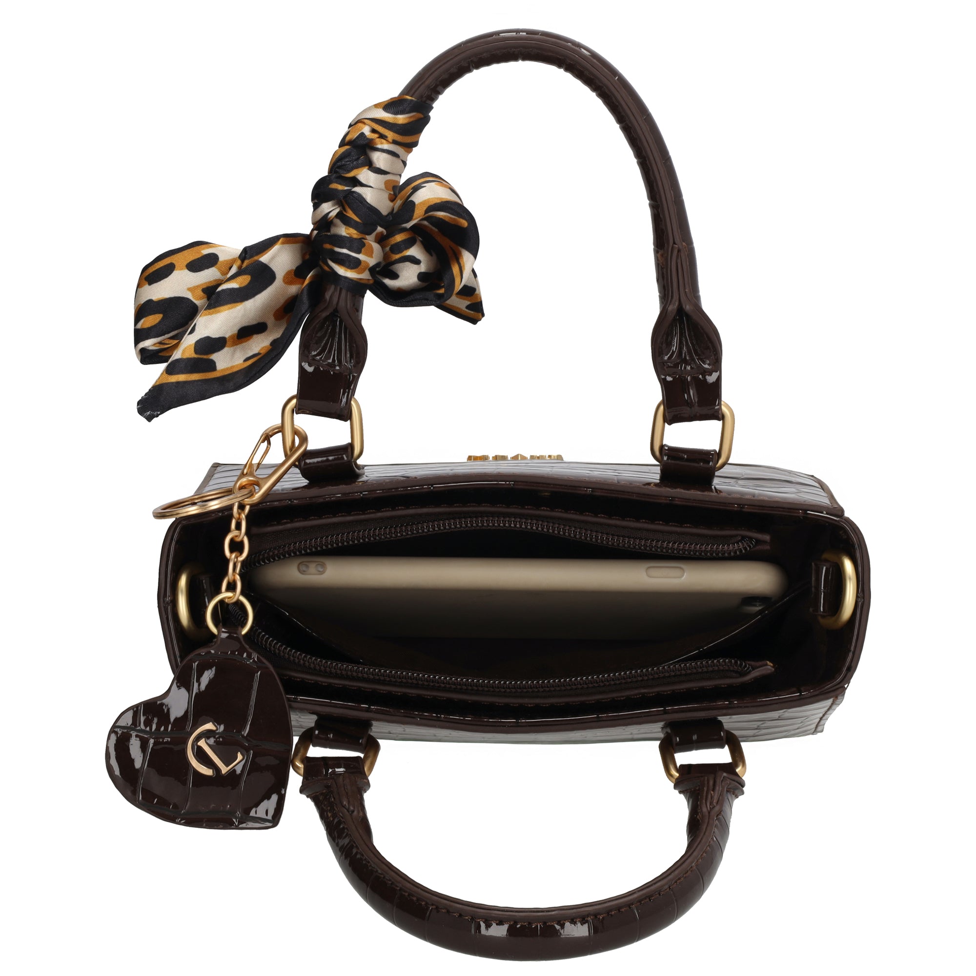 Knightsbridge Handtasche Dunkelbraun