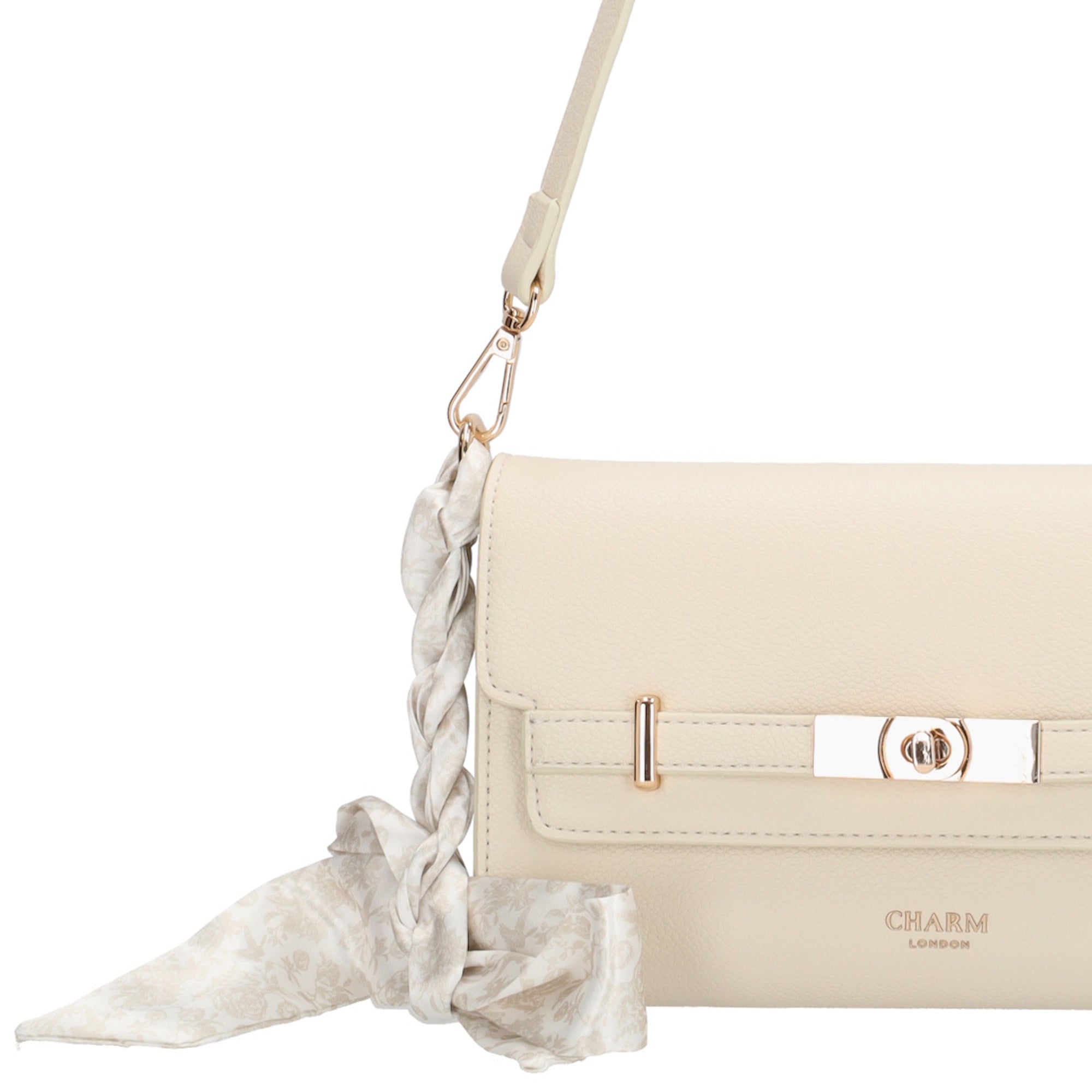 The Hamptons Schoudertas crème