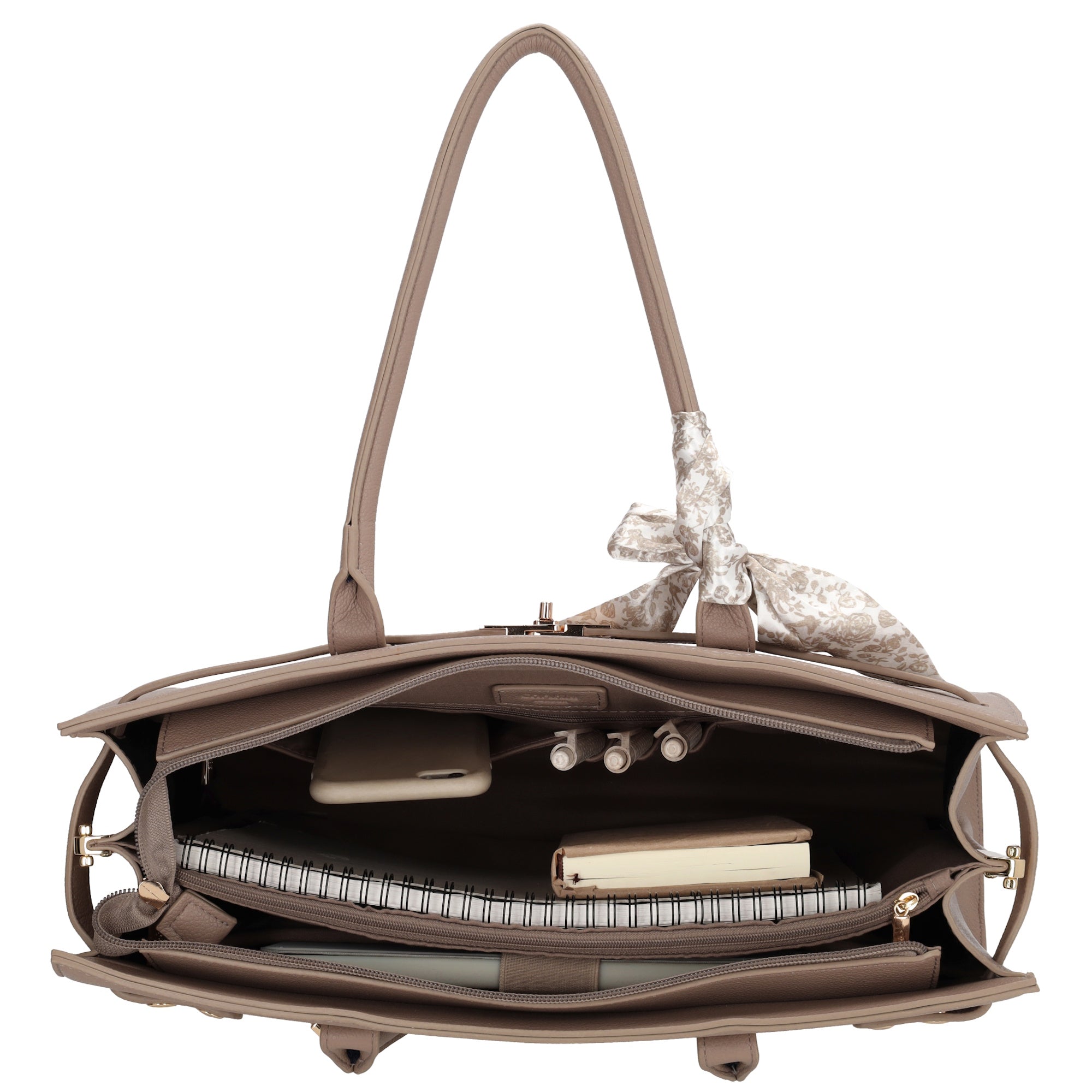 The Hamptons Laptoptasche 15.6 Zoll Helltaupe