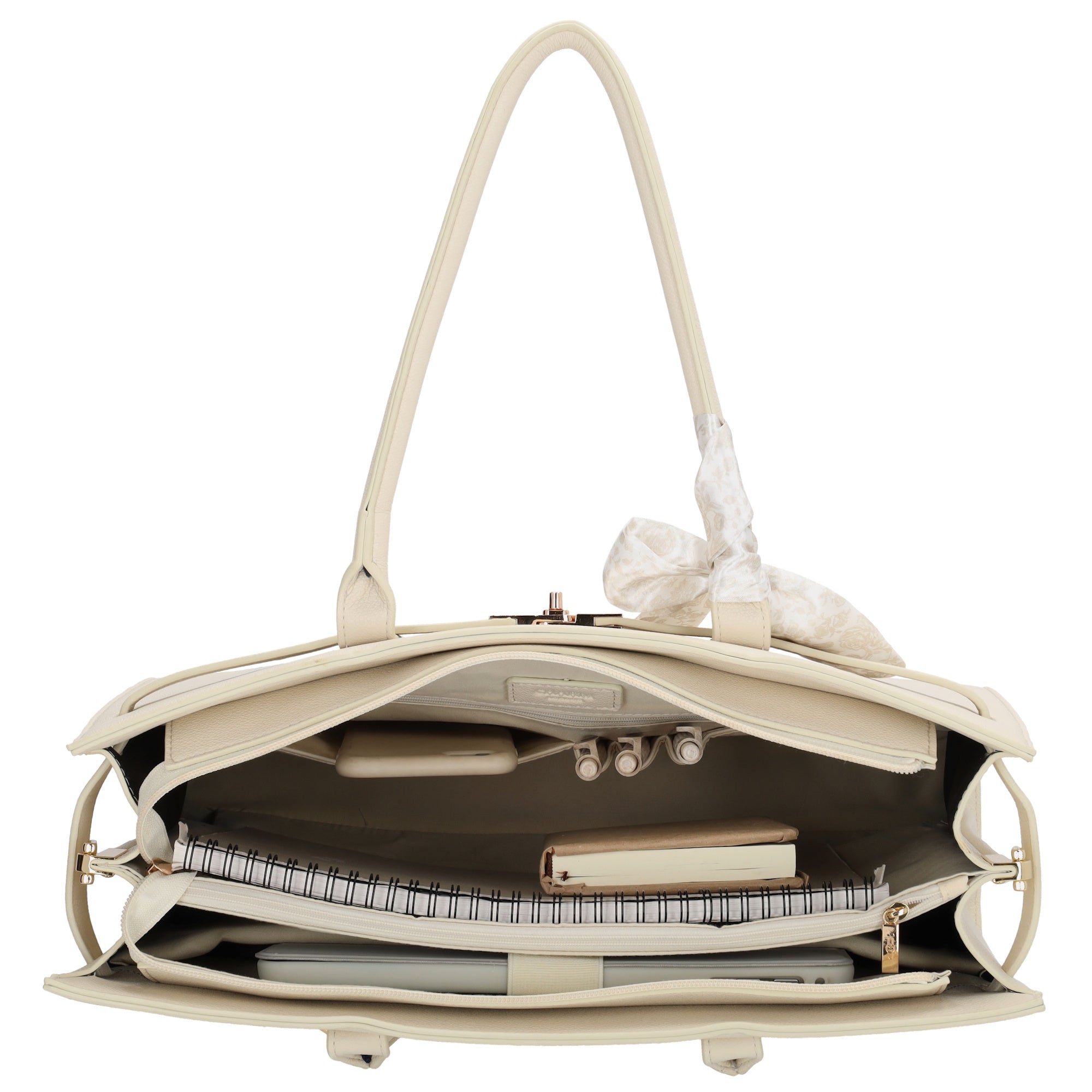 The Hamptons Laptoptasche 15.6 Zoll Creme