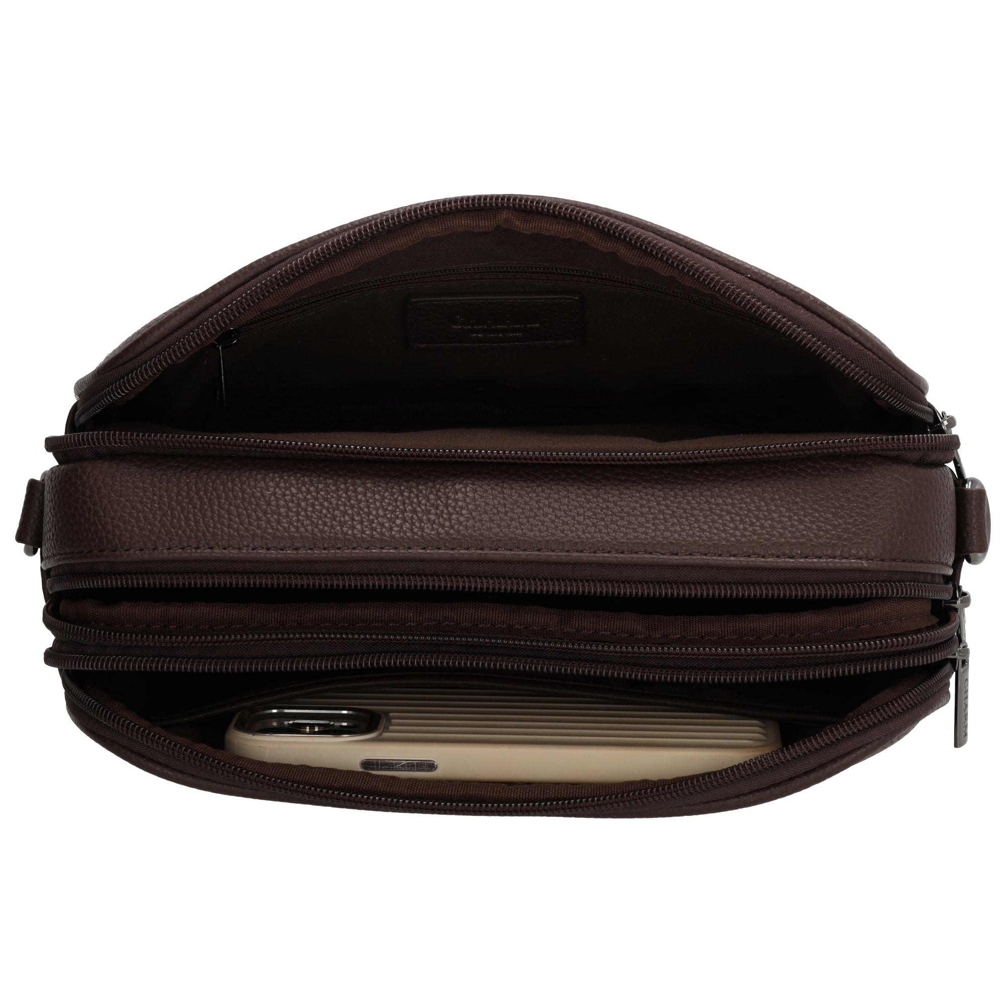 Mulberry street- crossbodytas donkerbruin