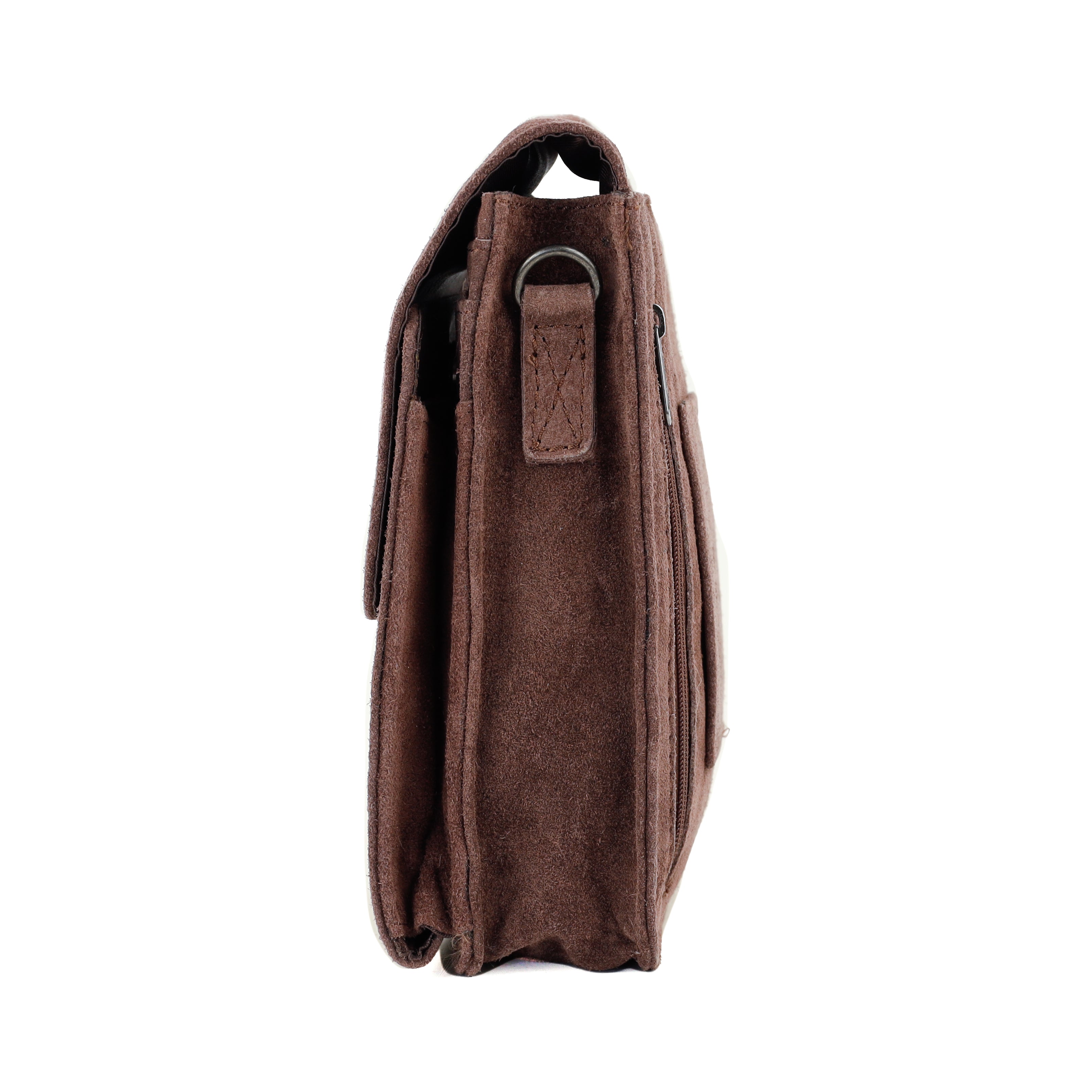 Velours Umhängetasche 'Robbie' 2.0 Choco