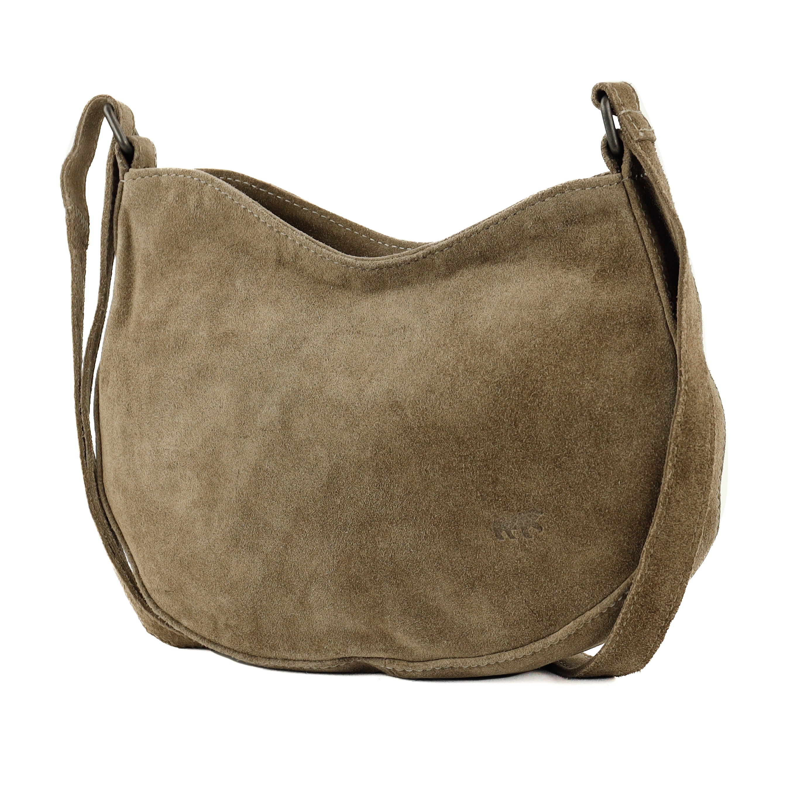 Velours Umhängetasche 'Tamara' Taupe