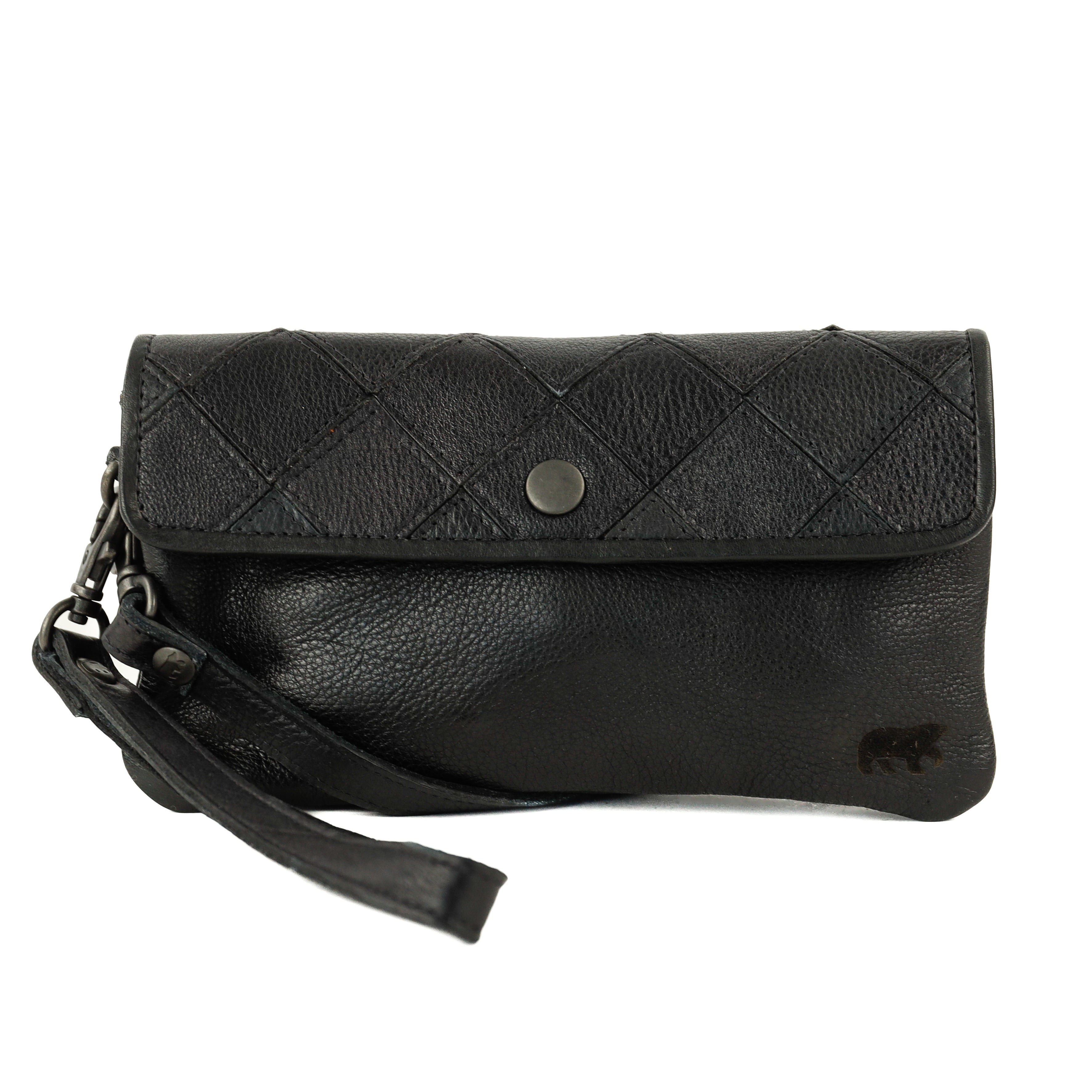 Clutch/Mini-Umhängetasche „Valentina“ schwarz