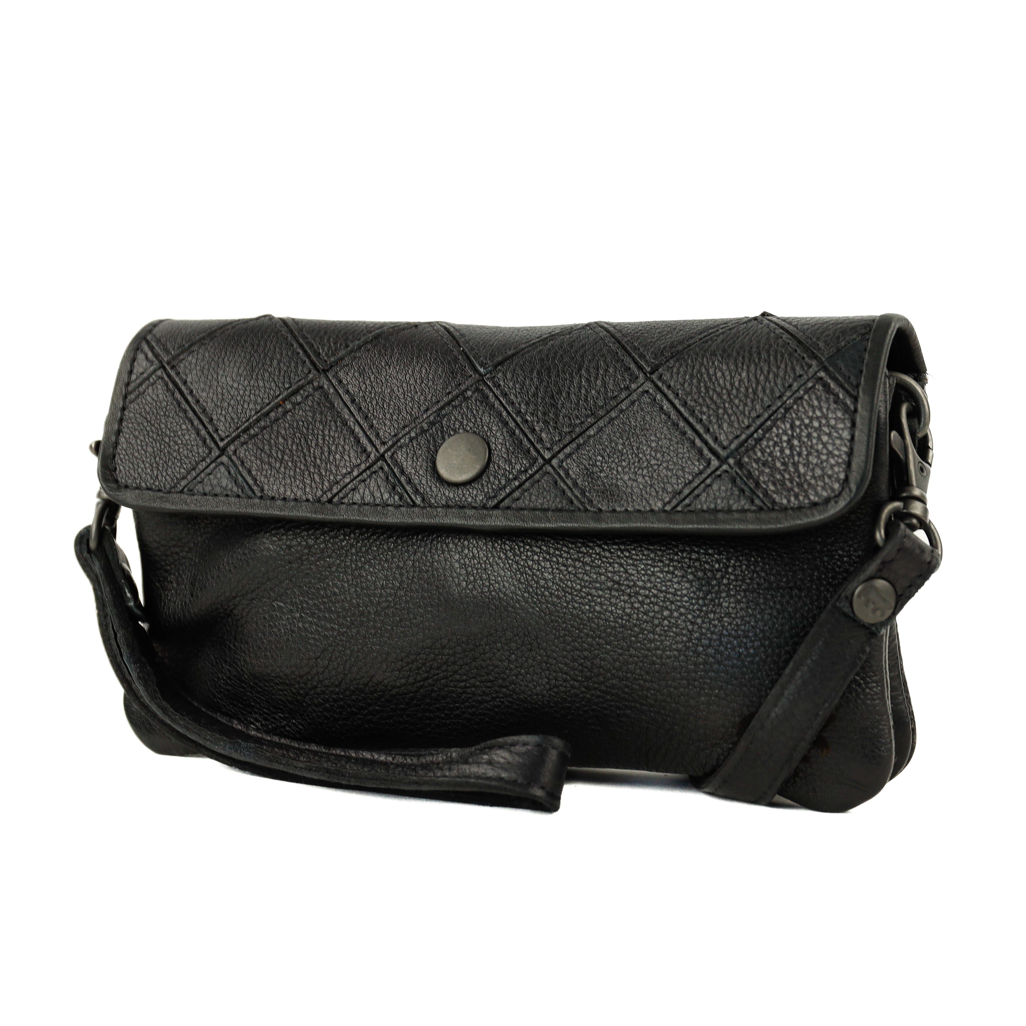 Clutch/Mini-Umhängetasche „Valentina“ schwarz