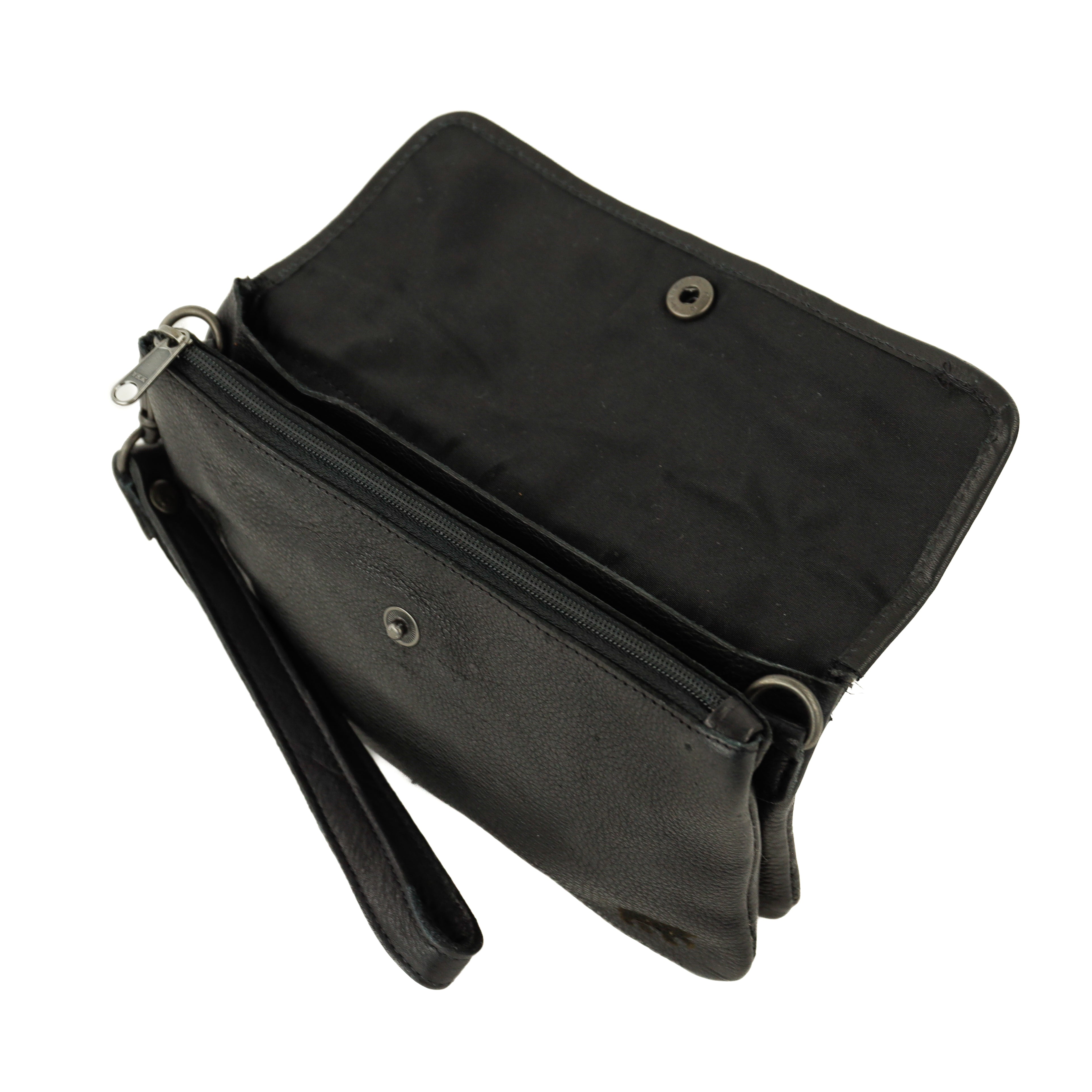 Clutch/Mini-Umhängetasche „Valentina“ schwarz
